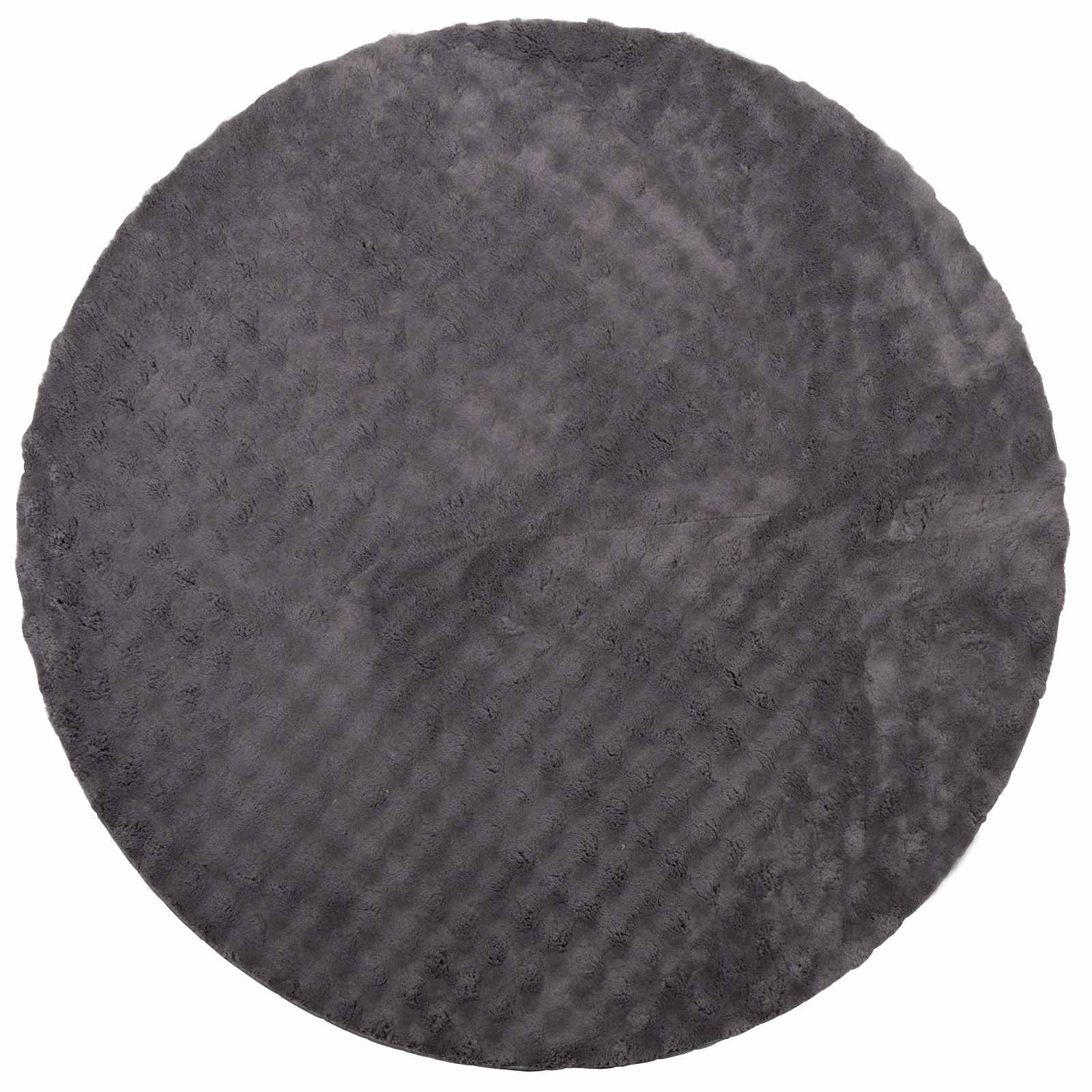 Vloerkleden Rond SIROLO Antraciet Ø 120 CM Polyester is nu te koop bij PeponiXL, paradijselijk wonen!