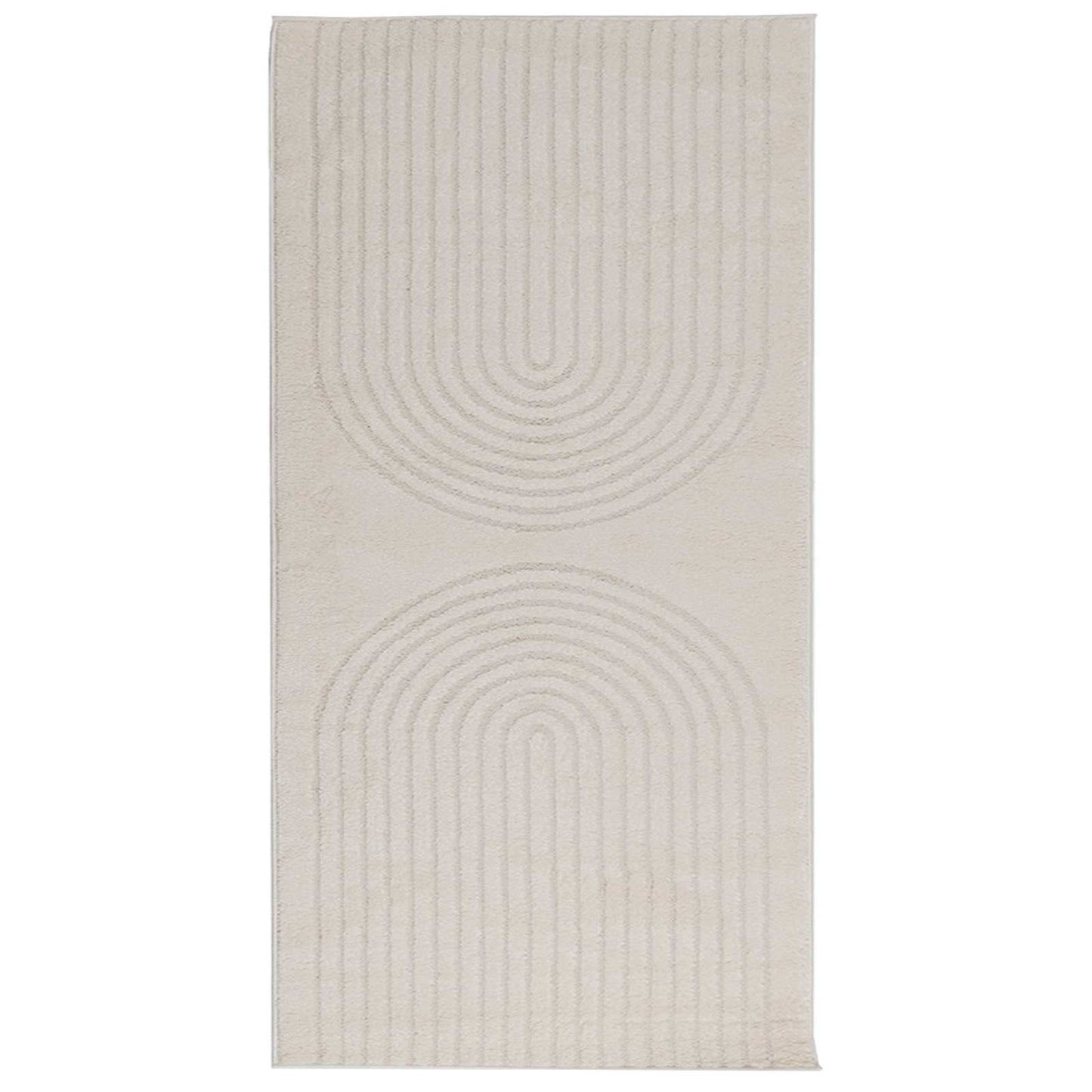 Vloerkleden Rechthoekig GALATI Crème 150 x 80 cm Polyester is nu te koop bij PeponiXL, paradijselijk wonen!