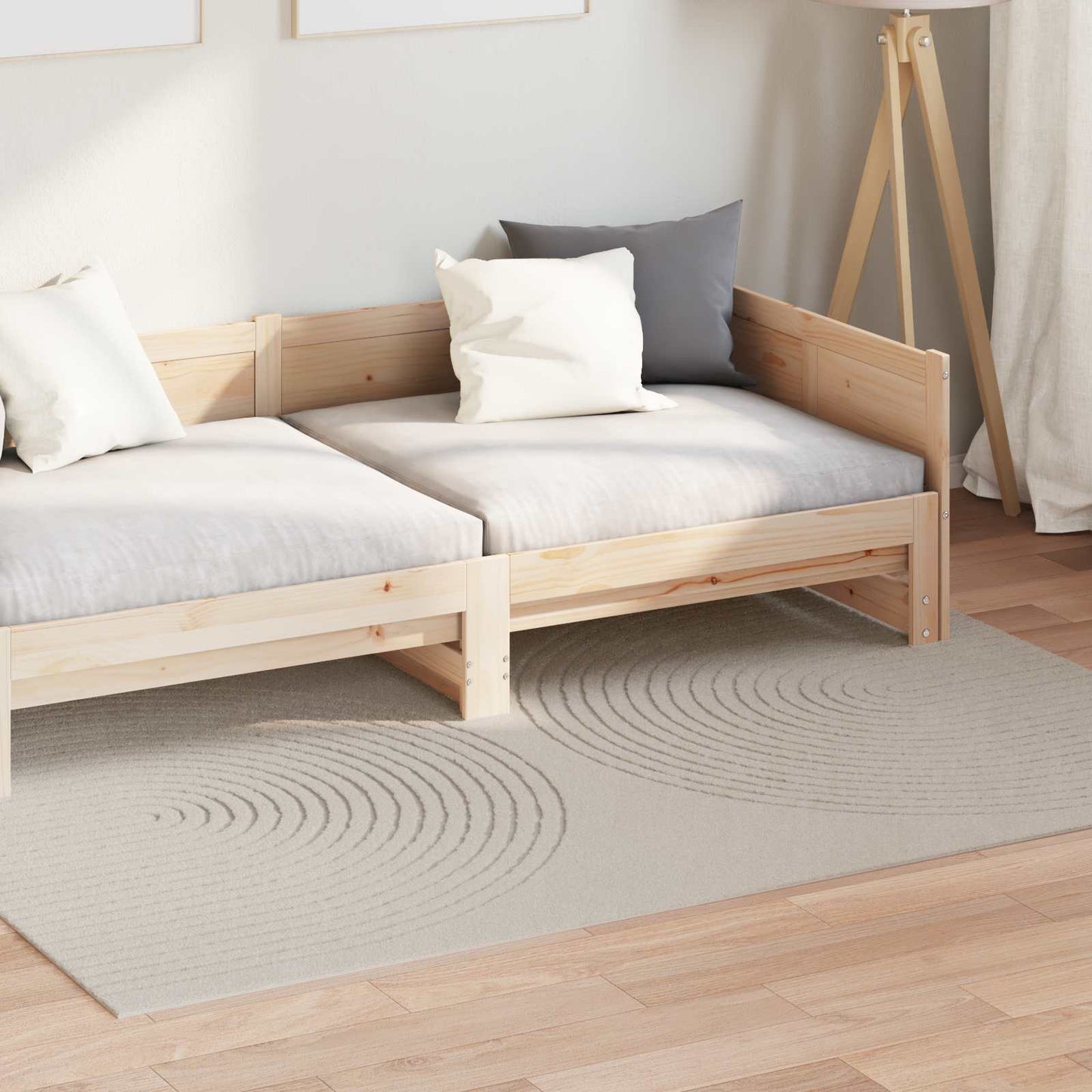 Vloerkleden Rechthoekig GALATI Crème 170 x 120 cm Polyester is nu te koop bij PeponiXL, paradijselijk wonen!
