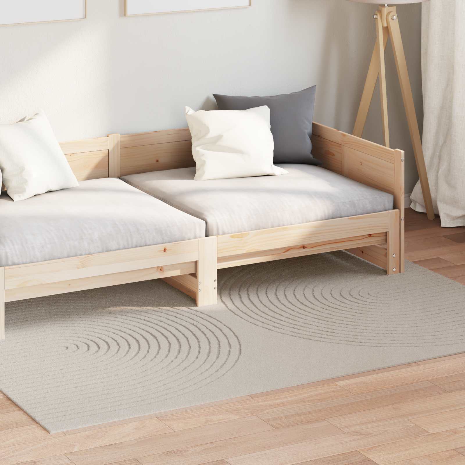 Vloerkleden Rechthoekig GALATI Crème 170 x 120 cm Polyester is nu te koop bij PeponiXL, paradijselijk wonen!