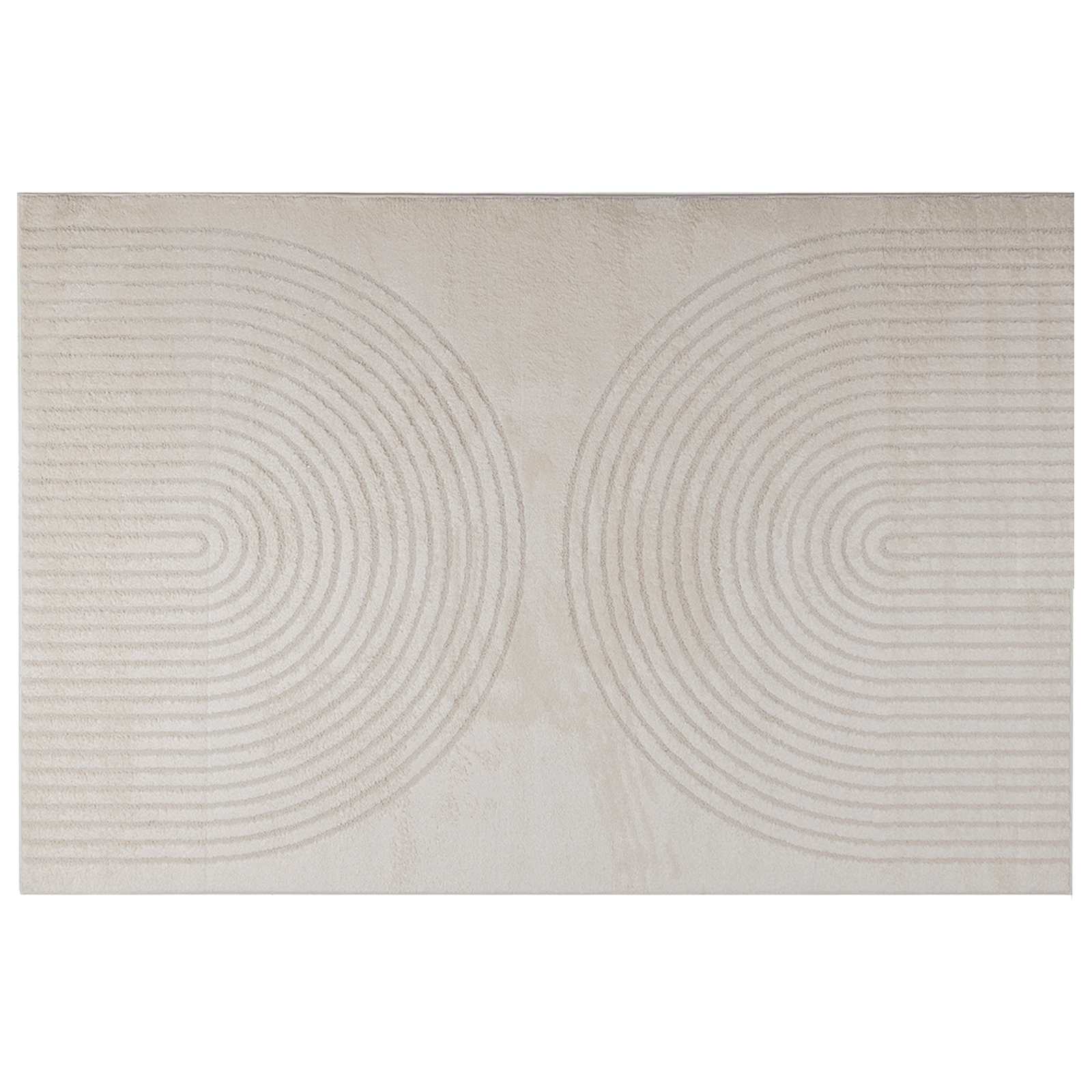 Vloerkleden Rechthoekig GALATI Crème 200 x 140 cm Polyester is nu te koop bij PeponiXL, paradijselijk wonen!