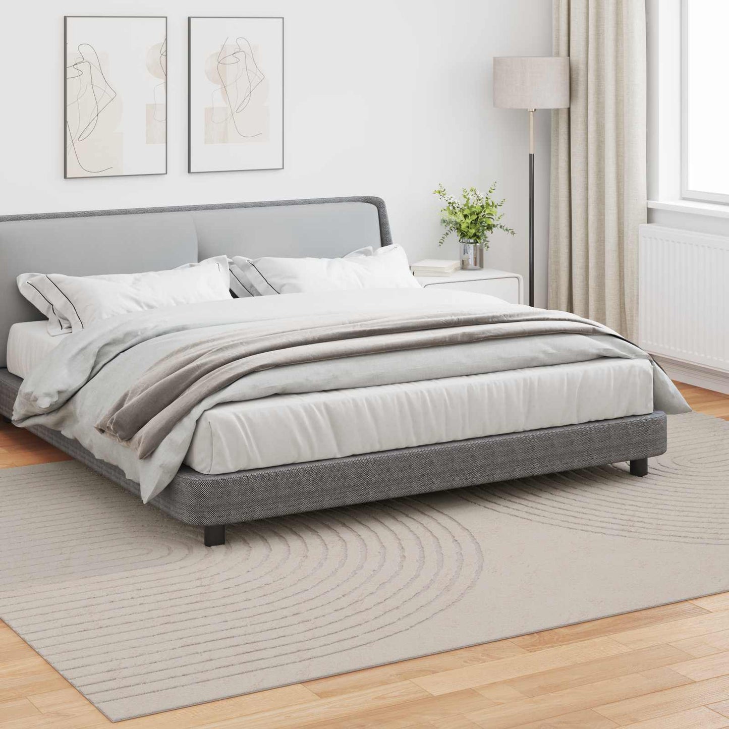 Vloerkleden Rechthoekig GALATI Crème 340 x 240 cm Polyester is nu te koop bij PeponiXL, paradijselijk wonen!
