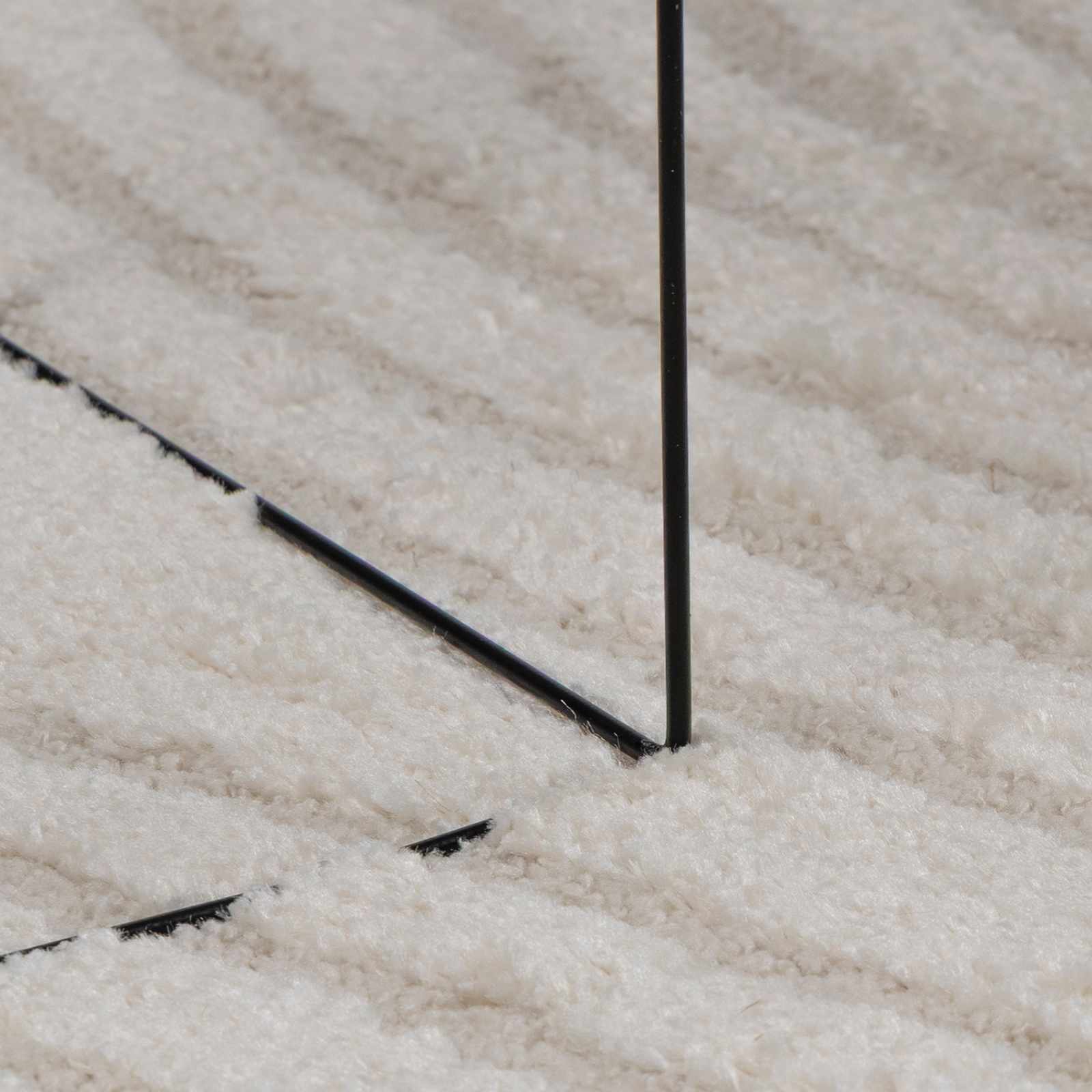 Vloerkleden Vierkant GALATI Crème 120 x 120 cm Polyester is nu te koop bij PeponiXL, paradijselijk wonen!