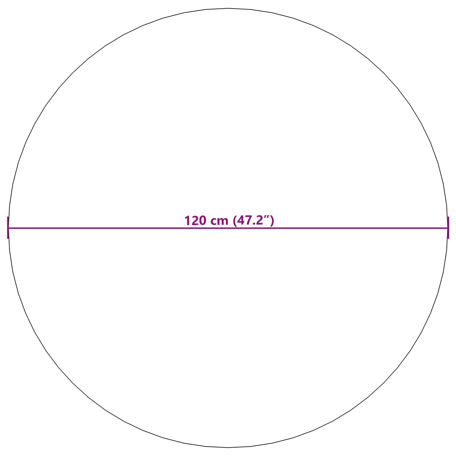 Vloerkleden Rond GALATI Crème Ø 120 CM Polyester is nu te koop bij PeponiXL, paradijselijk wonen!