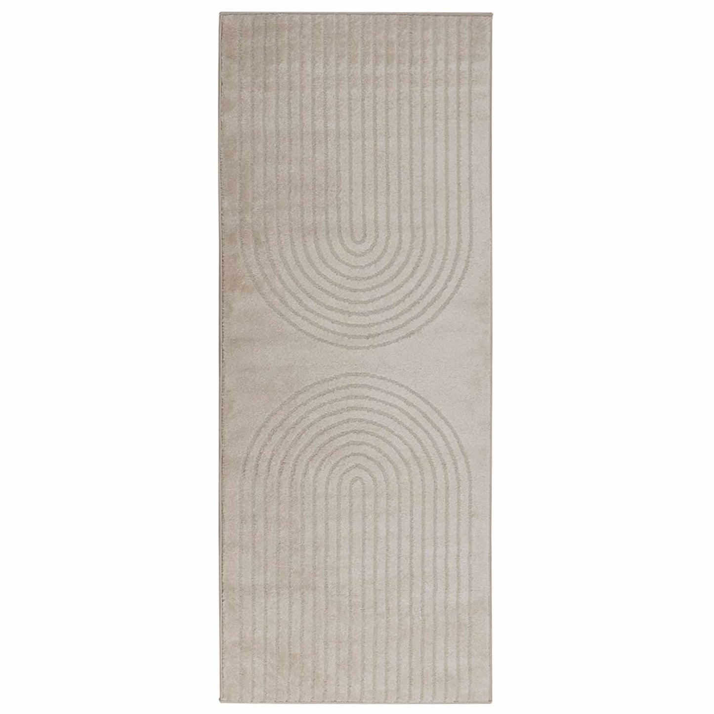 Vloerkleden Rechthoekig GALATI Beige 200 x 80 cm Polyester is nu te koop bij PeponiXL, paradijselijk wonen!