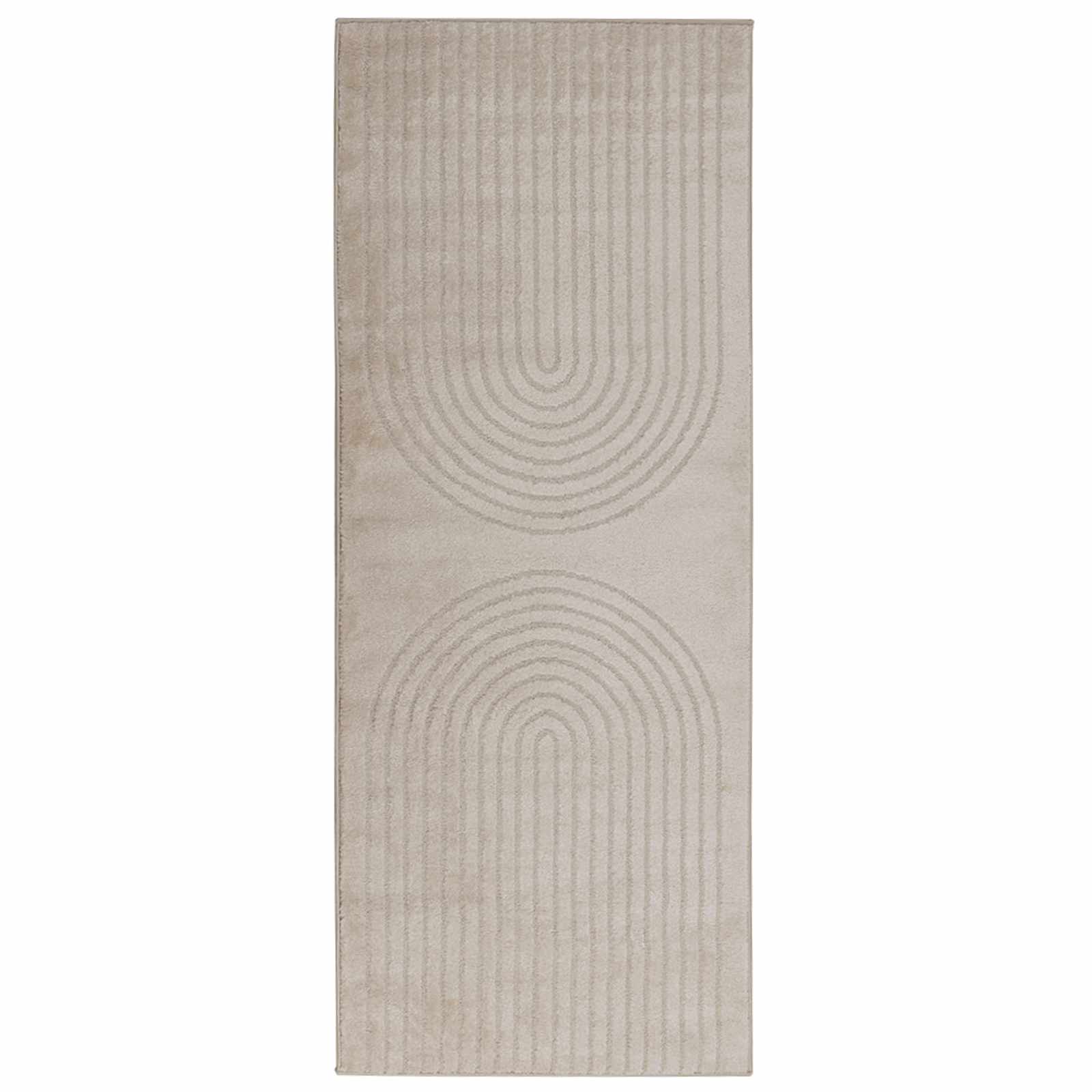 Vloerkleden Rechthoekig GALATI Beige 200 x 80 cm Polyester is nu te koop bij PeponiXL, paradijselijk wonen!