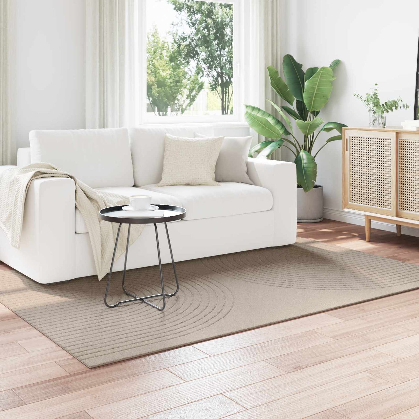 Vloerkleden Rechthoekig GALATI Beige 170 x 120 cm Polyester is nu te koop bij PeponiXL, paradijselijk wonen!