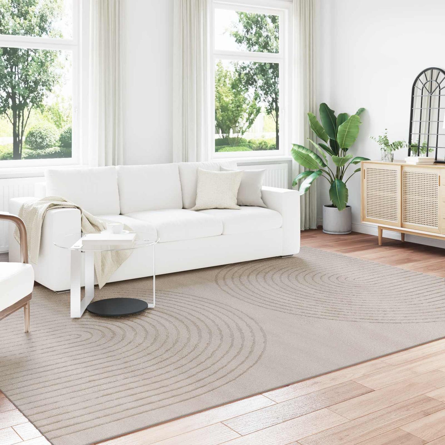 Vloerkleden Rechthoekig GALATI Beige 340 x 240 cm Polyester is nu te koop bij PeponiXL, paradijselijk wonen!