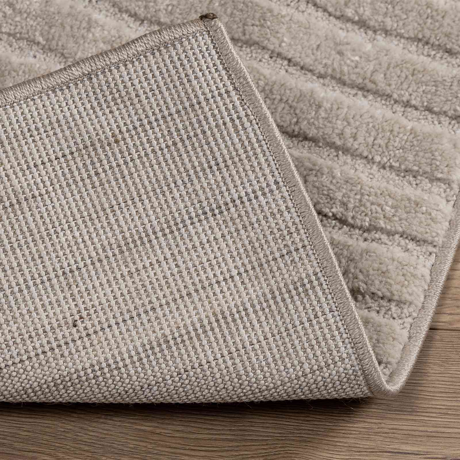 Vloerkleden Vierkant GALATI Beige 200 x 200 cm Polyester is nu te koop bij PeponiXL, paradijselijk wonen!