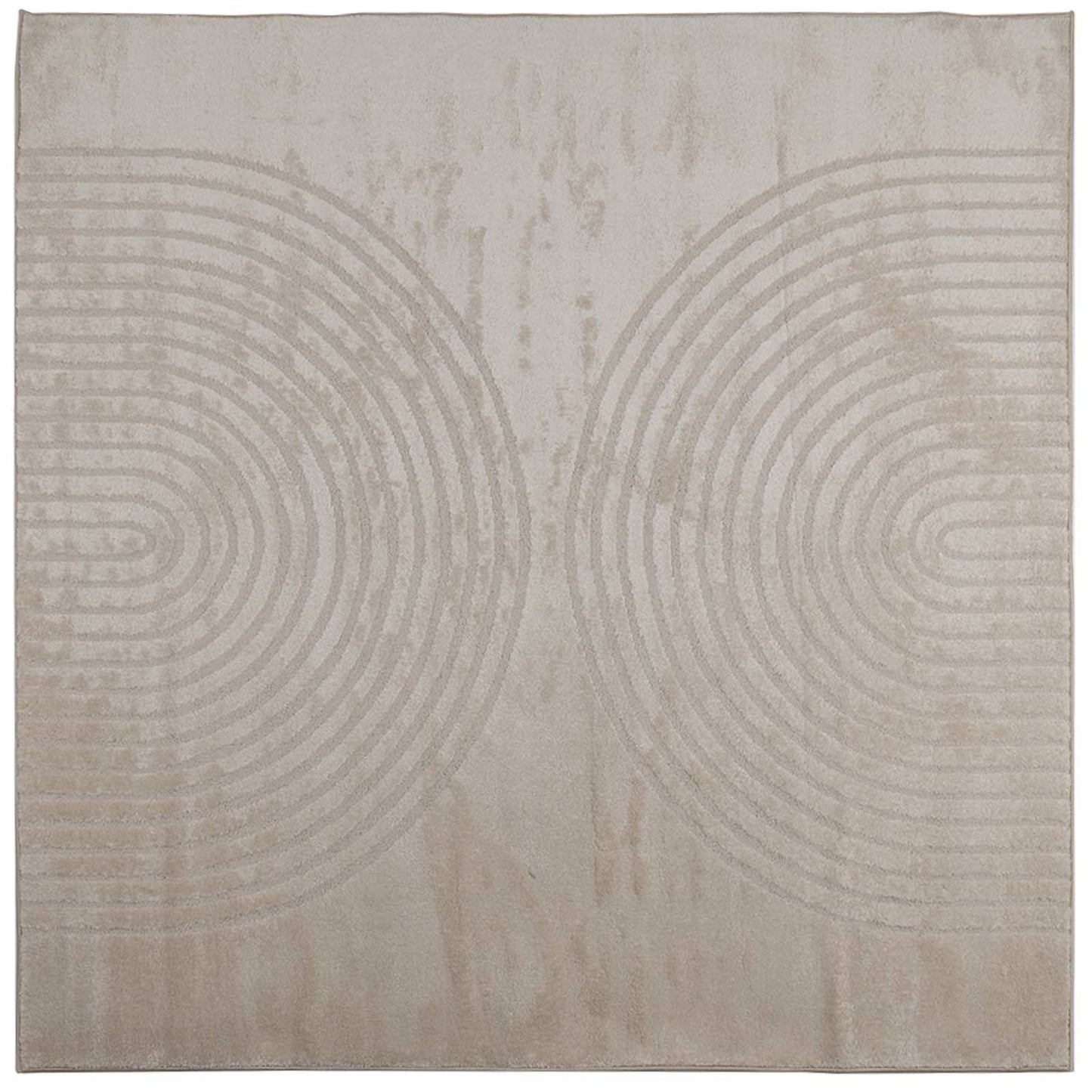 Vloerkleden Vierkant GALATI Beige 240 x 240 cm Polyester is nu te koop bij PeponiXL, paradijselijk wonen!