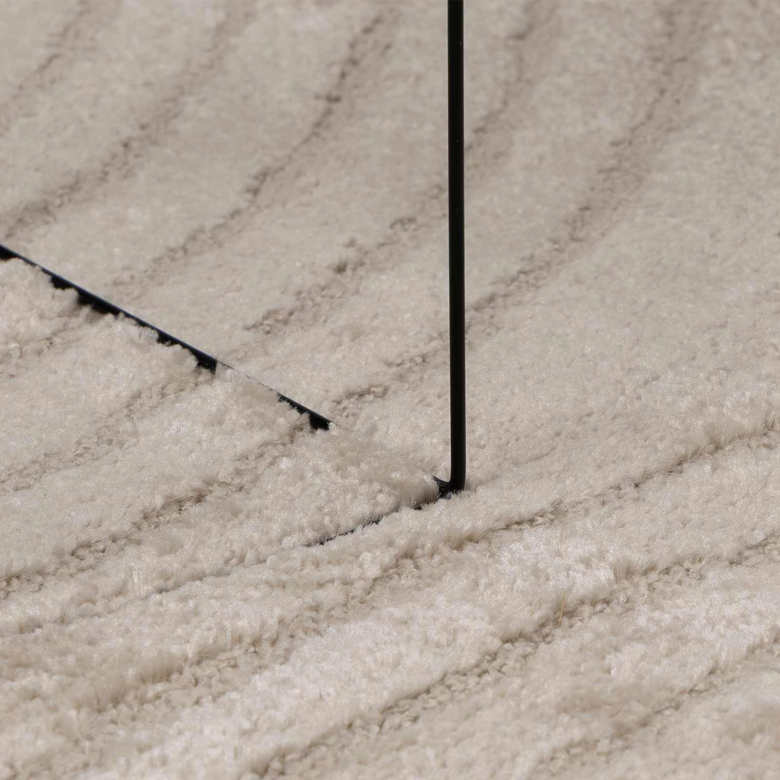 Vloerkleden Rond HUARTE Beige Ø 160 CM Polyester is nu te koop bij PeponiXL, paradijselijk wonen!