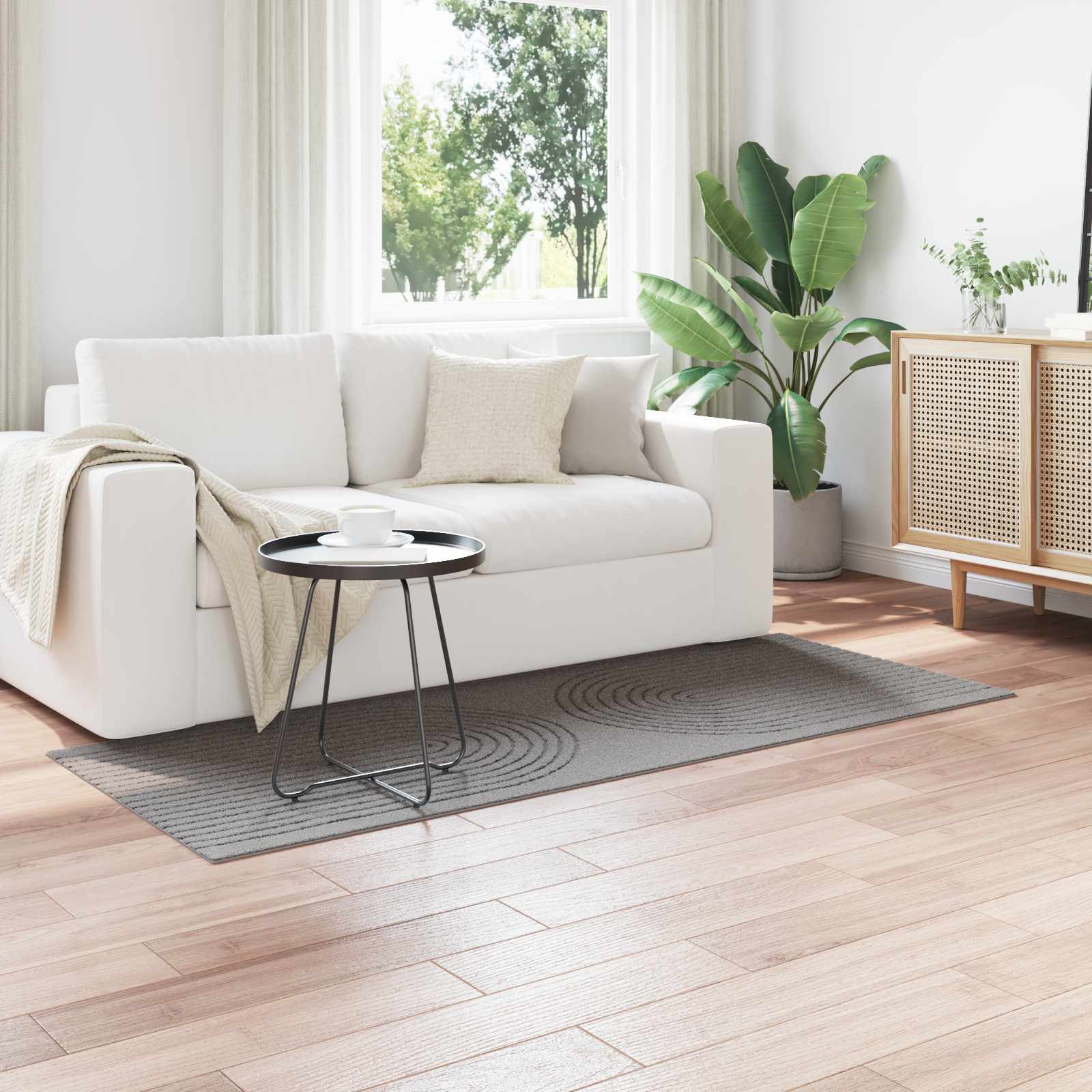 Vloerkleden Rechthoekig GALATI Grijs 150 x 80 cm Polyester is nu te koop bij PeponiXL, paradijselijk wonen!