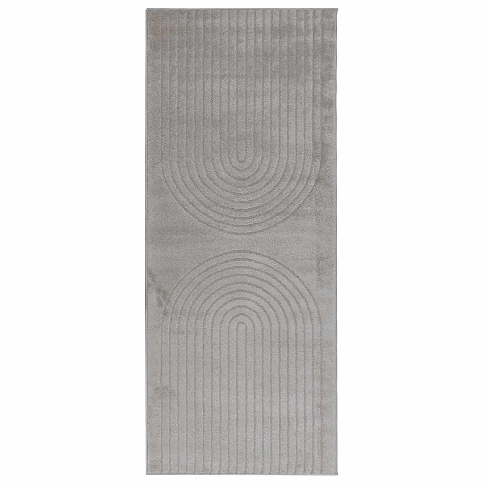 Vloerkleden Rechthoekig GALATI Grijs 200 x 80 cm Polyester is nu te koop bij PeponiXL, paradijselijk wonen!