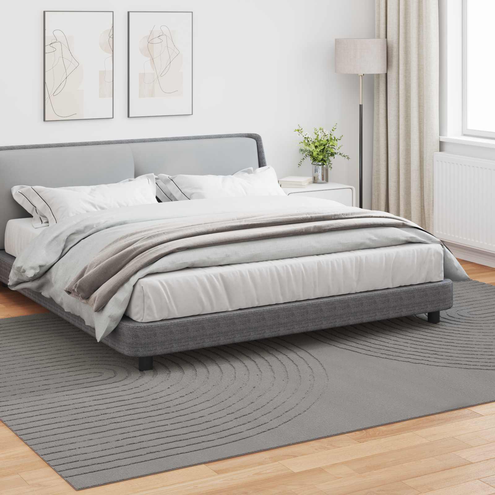 Vloerkleden Rechthoekig GALATI Grijs 340 x 240 cm Polyester is nu te koop bij PeponiXL, paradijselijk wonen!