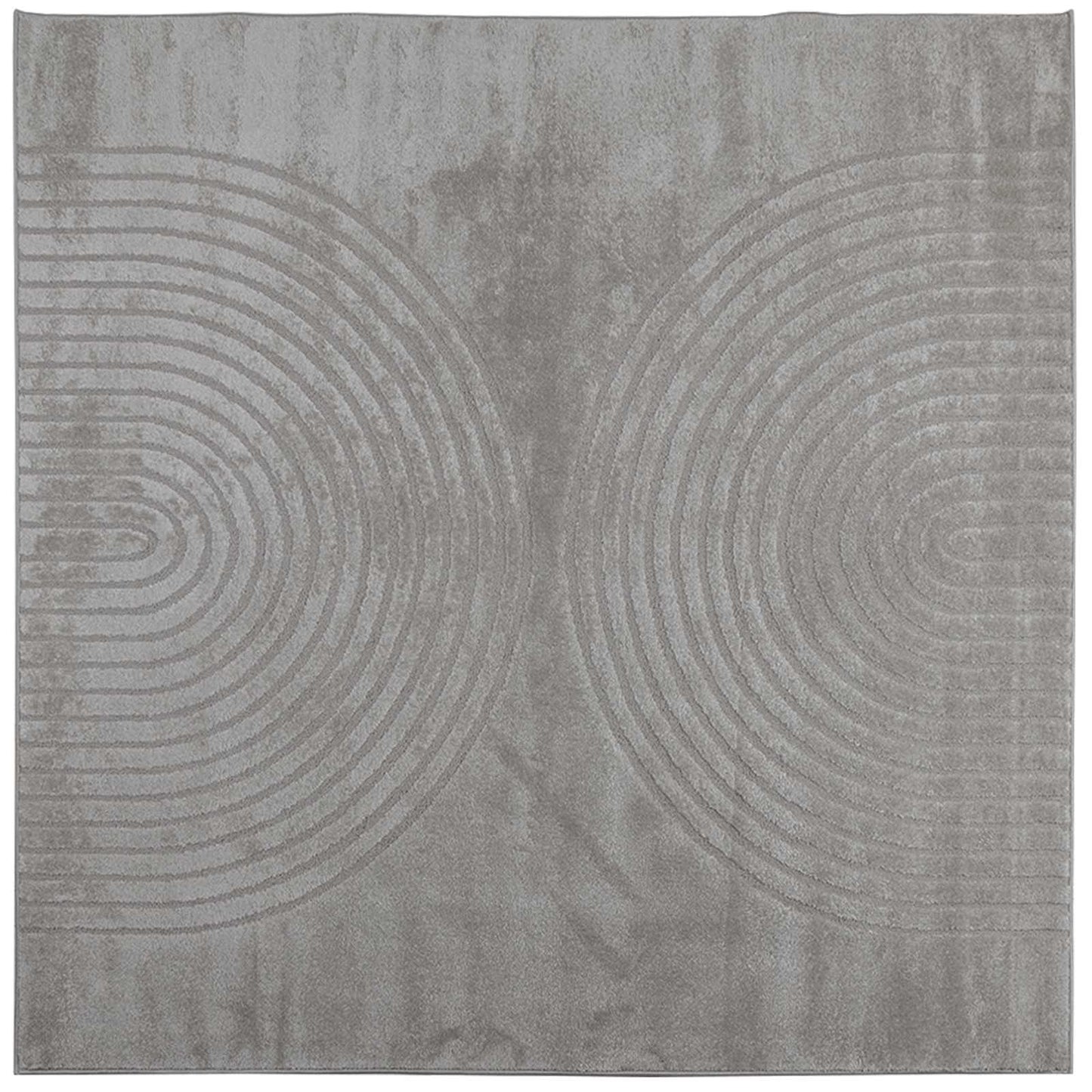 Vloerkleden Vierkant GALATI Grijs 200 x 200 cm Polyester is nu te koop bij PeponiXL, paradijselijk wonen!