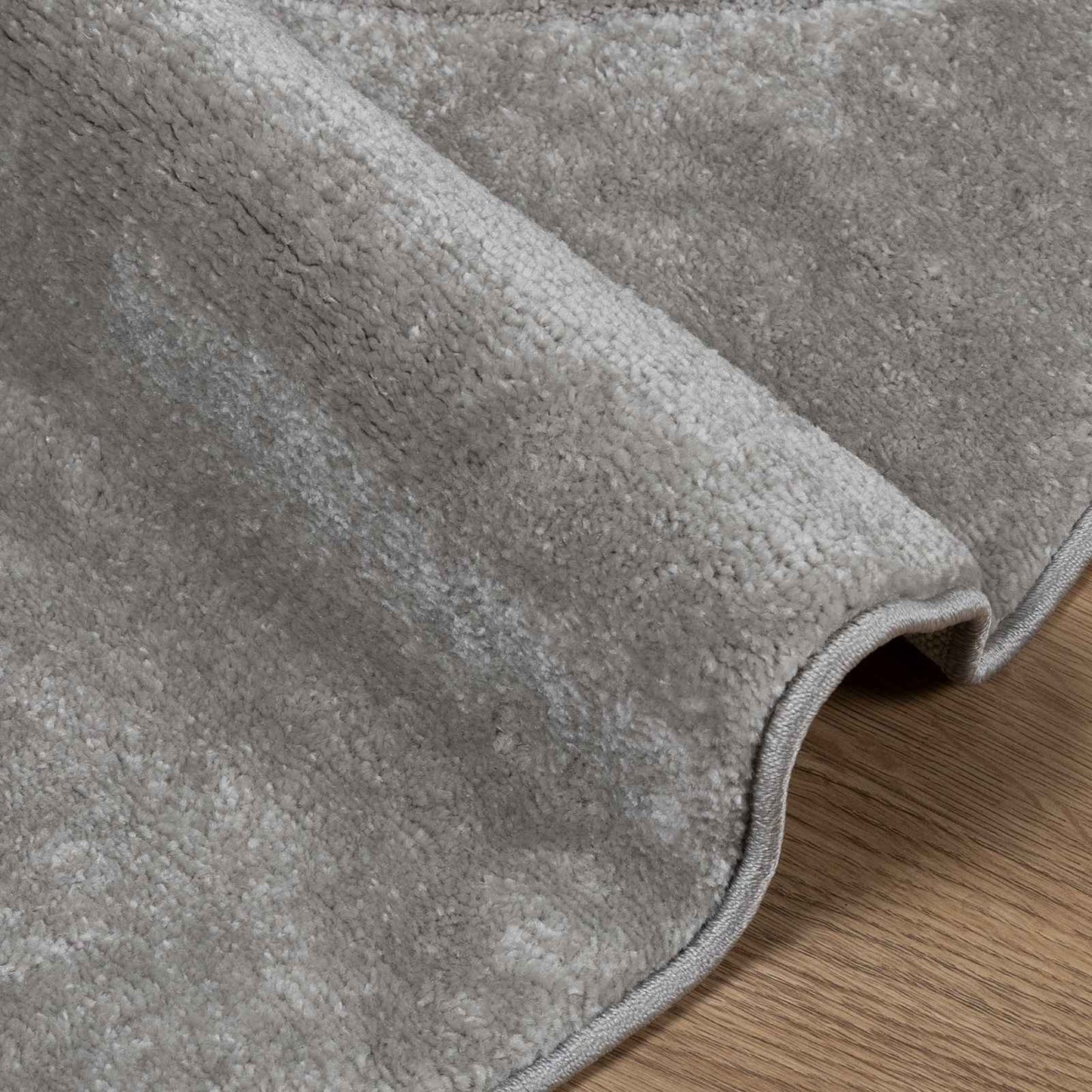 Vloerkleden Rond GALATI Grijs Ø 160 CM Polyester is nu te koop bij PeponiXL, paradijselijk wonen!