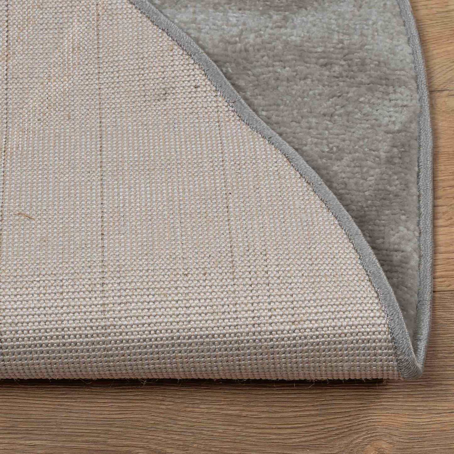 Vloerkleden Rond GALATI Grijs Ø 200 CM Polyester is nu te koop bij PeponiXL, paradijselijk wonen!