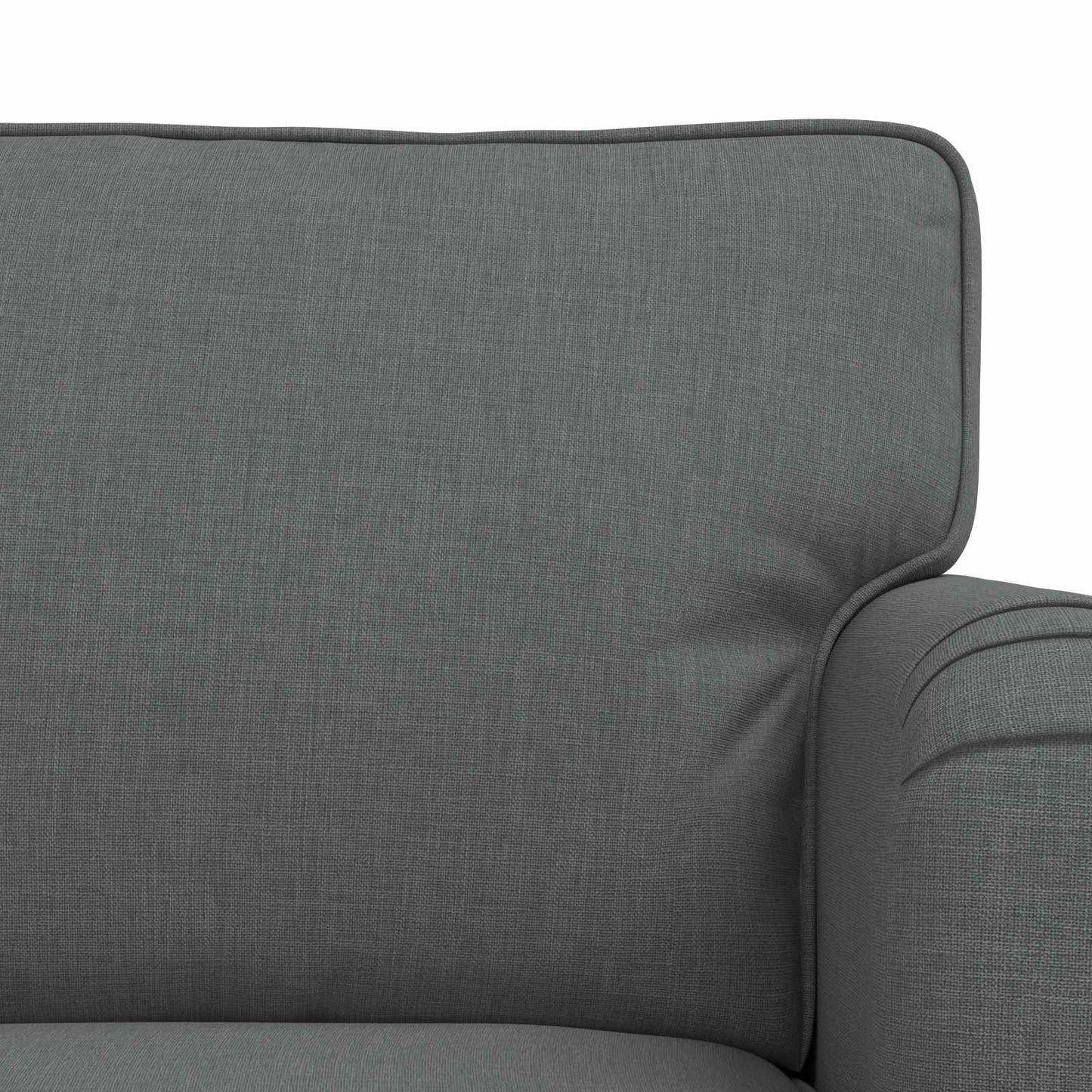 Bankstel 2 pcs Donkergrijs 144 x 80 x 85 cm Stof is nu te koop bij PeponiXL, paradijselijk wonen!