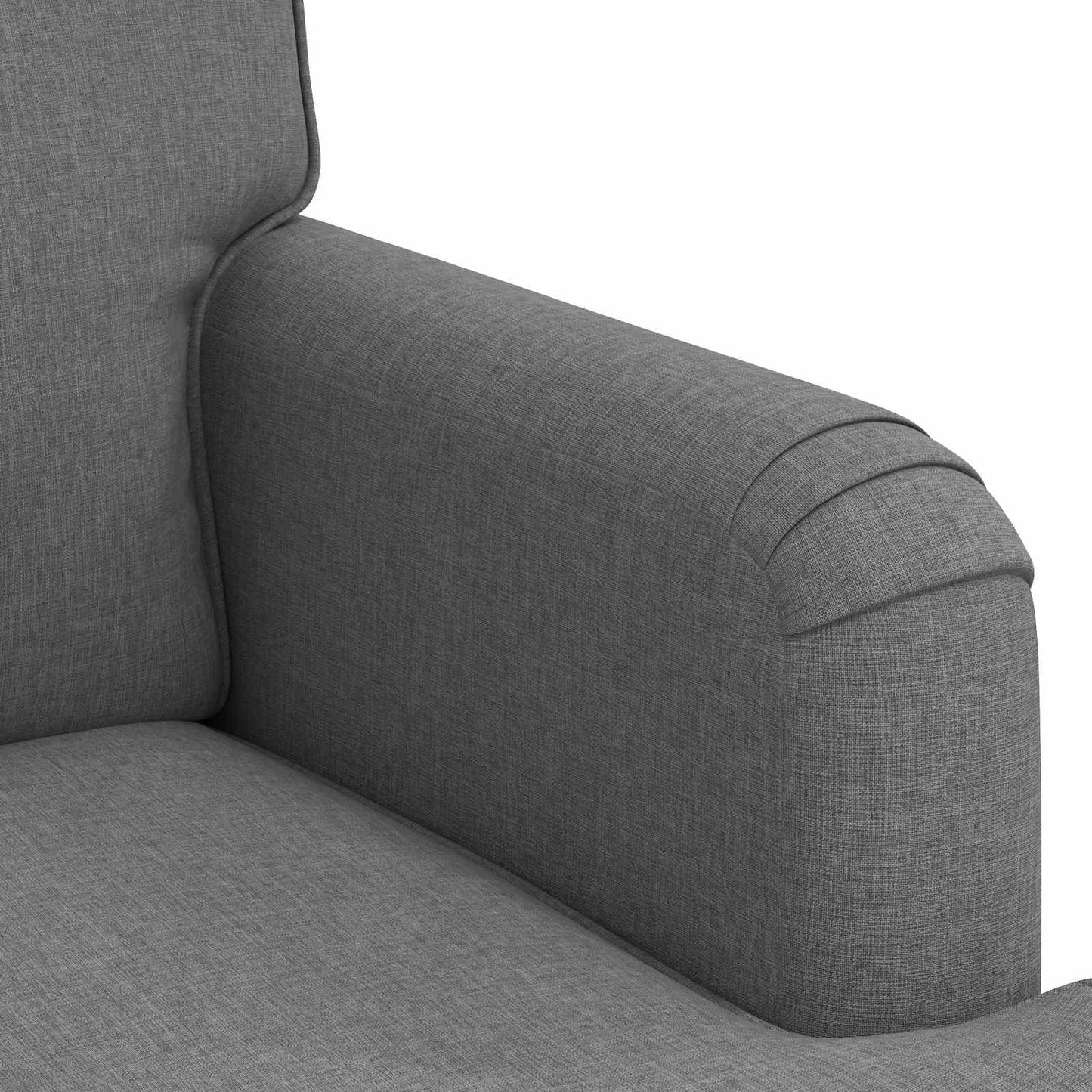 Bankstel 2 pcs Donkergrijs 144 x 80 x 85 cm Stof is nu te koop bij PeponiXL, paradijselijk wonen!