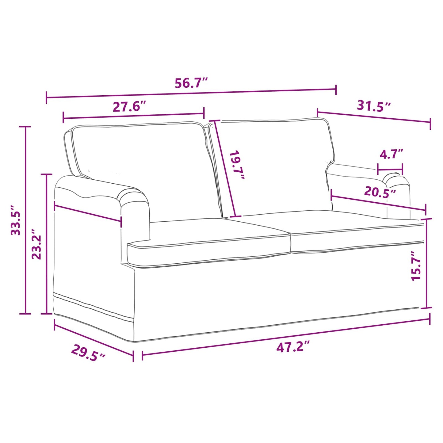 Bankstel 2 pcs Donkergrijs 144 x 80 x 85 cm Stof is nu te koop bij PeponiXL, paradijselijk wonen!