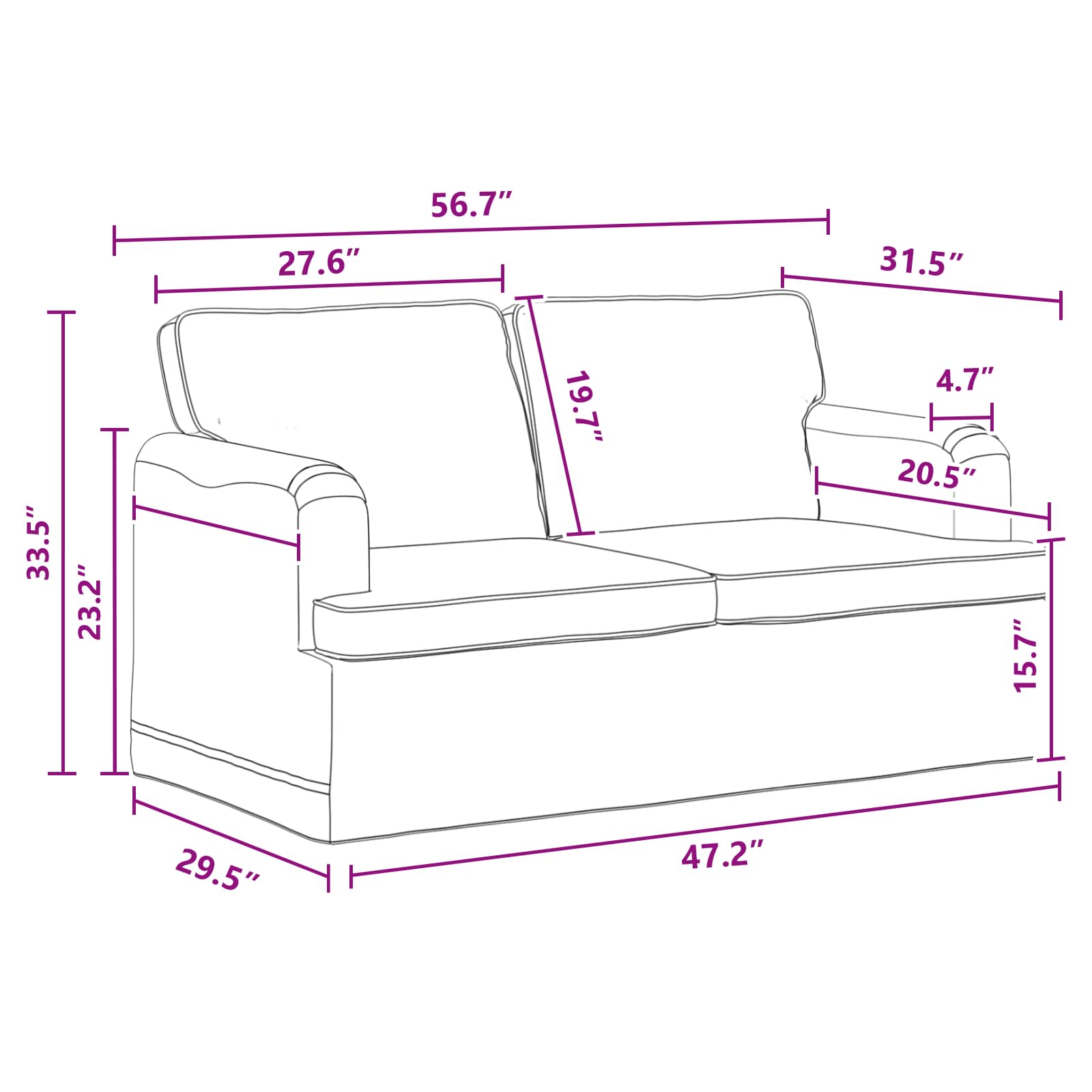 Bankstel 2 pcs Donkergrijs 144 x 80 x 85 cm Stof is nu te koop bij PeponiXL, paradijselijk wonen!
