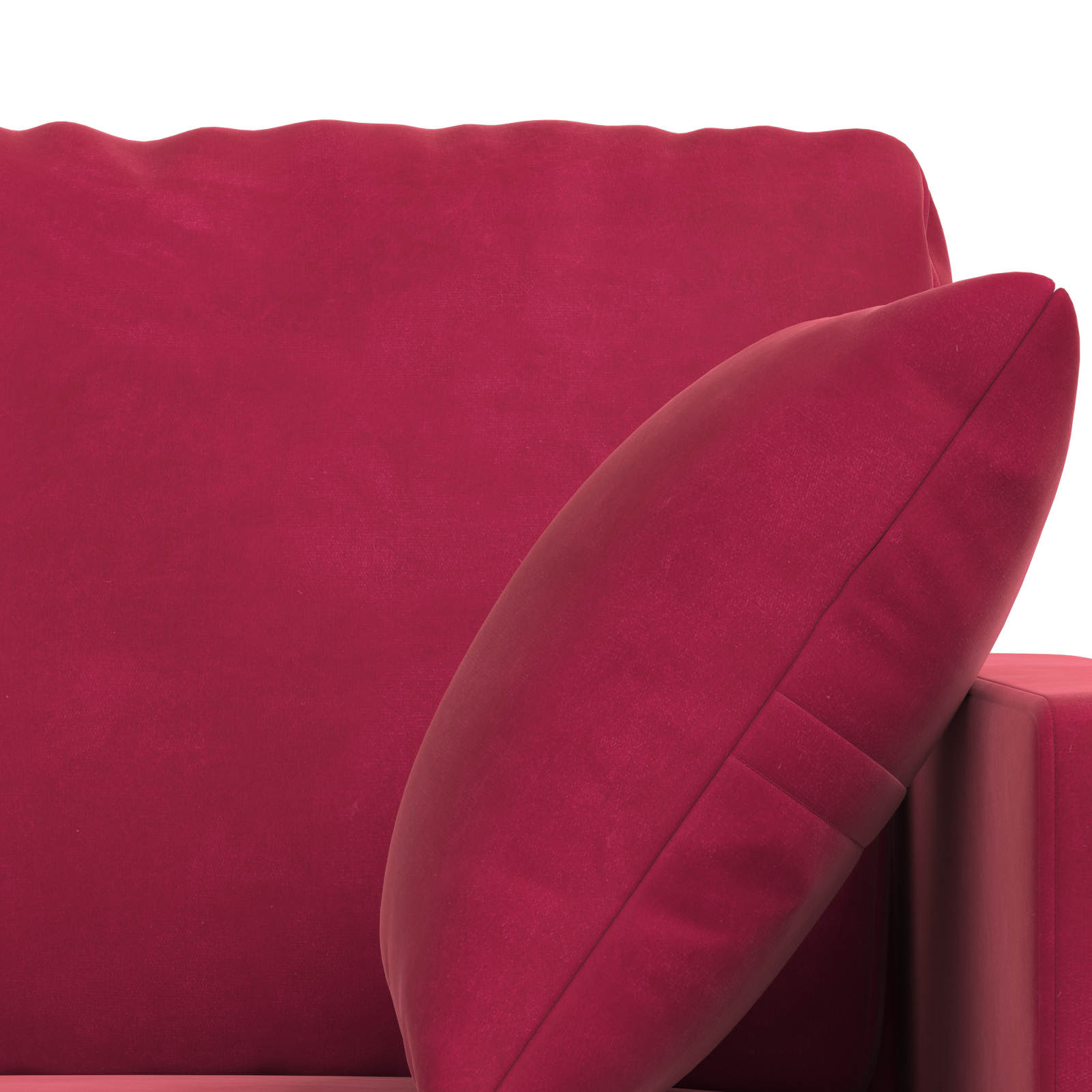 Bank 2 pcs Wijnrood 158 x 78 x 80 cm Fluweel is nu te koop bij PeponiXL, paradijselijk wonen!