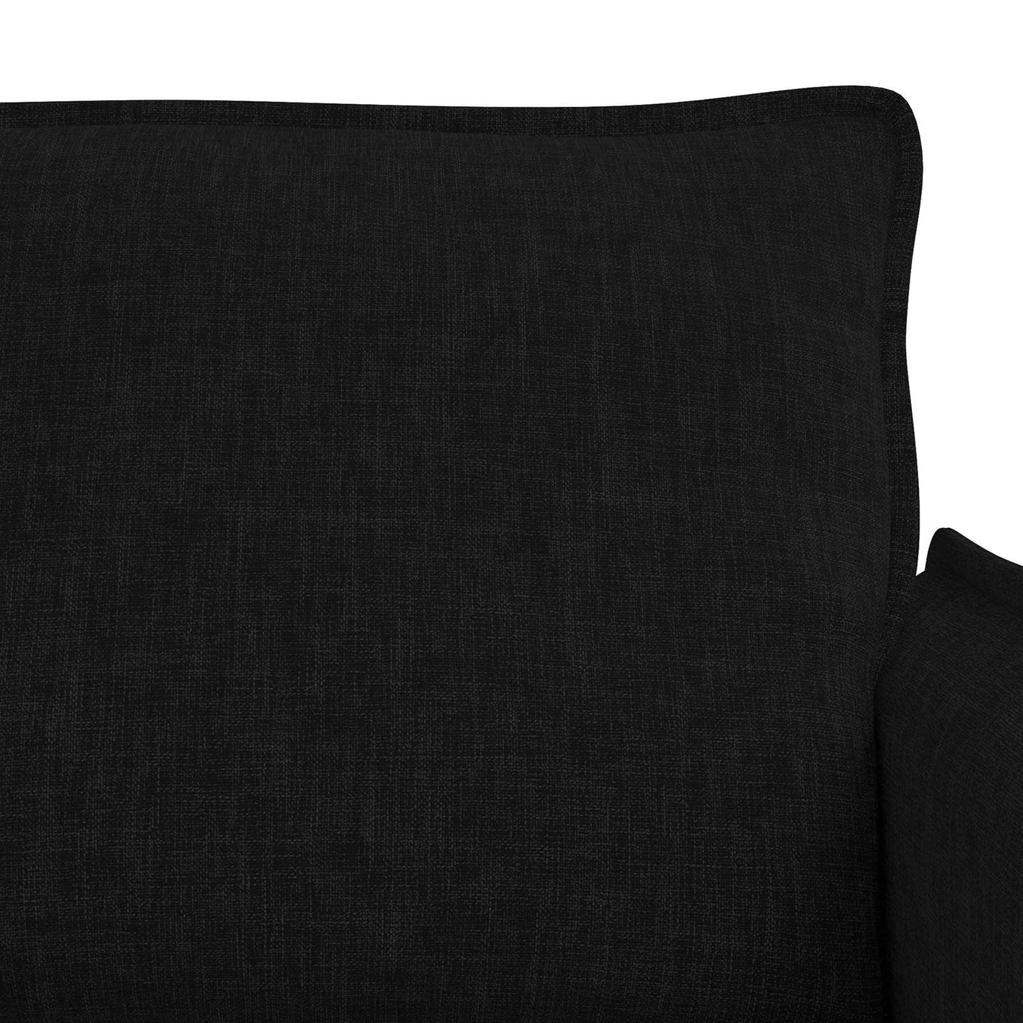 Bankstel 2 pcs Zwart 156 x 82 x 85 cm Stof is nu te koop bij PeponiXL, paradijselijk wonen!