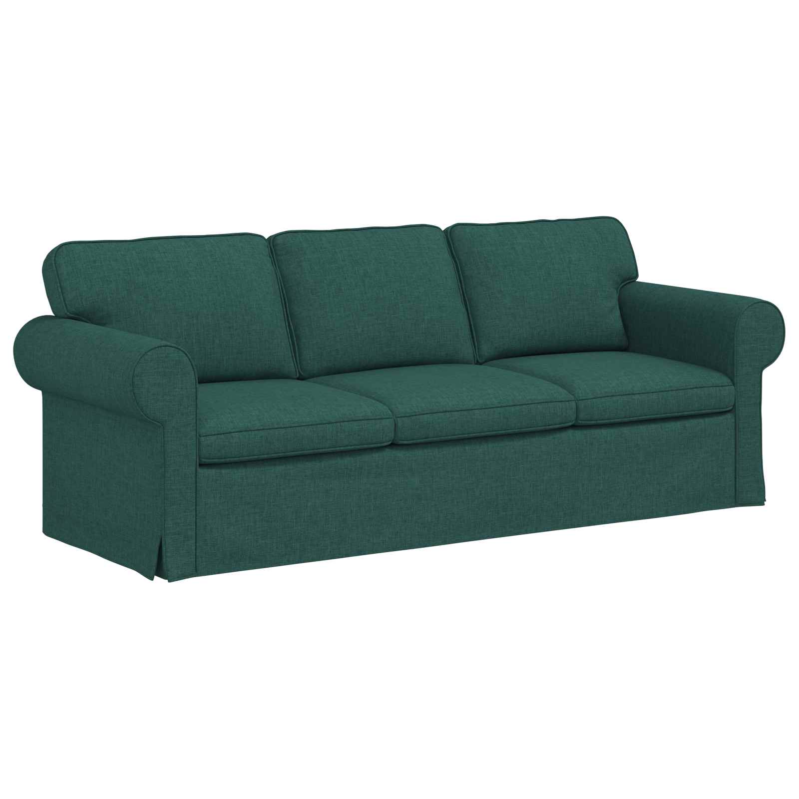 Bankstel 2 pcs Donkergroen 215 x 82 x 80 cm Stof is nu te koop bij PeponiXL, paradijselijk wonen!