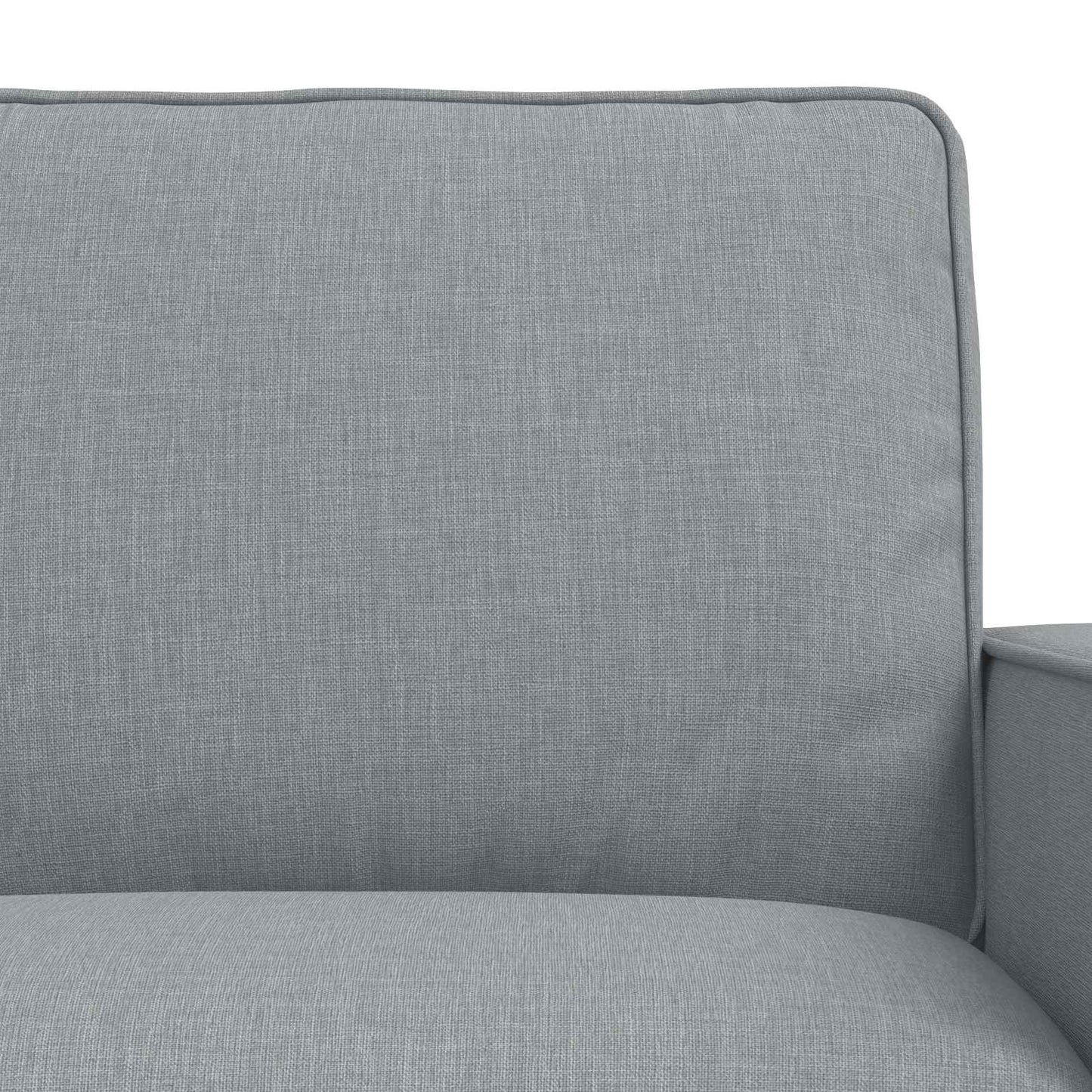 Bankstel 2 pcs Lichtgrijs 222 x 80 x 82 cm Stof is nu te koop bij PeponiXL, paradijselijk wonen!