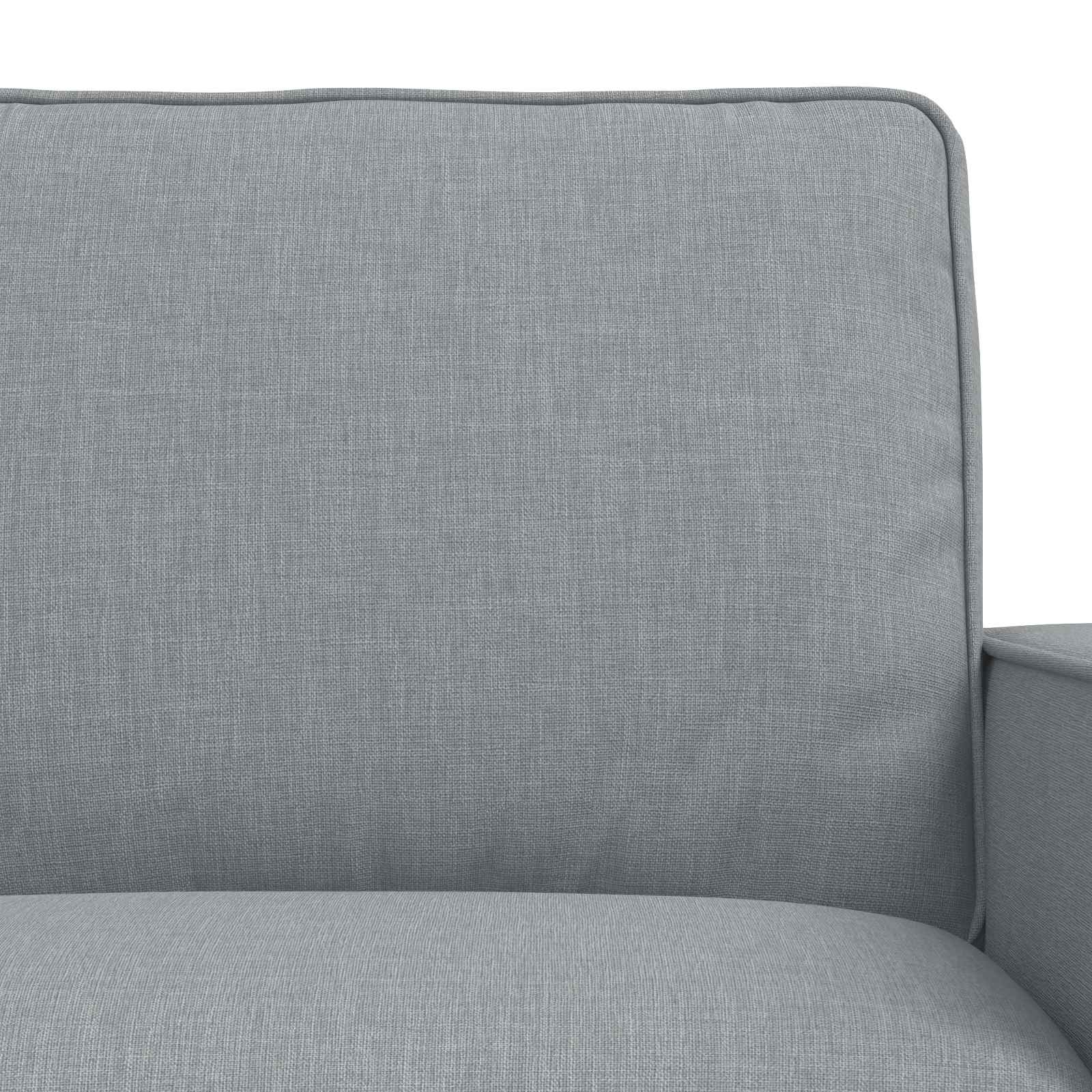 Bankstel 2 pcs Lichtgrijs 222 x 80 x 82 cm Stof is nu te koop bij PeponiXL, paradijselijk wonen!