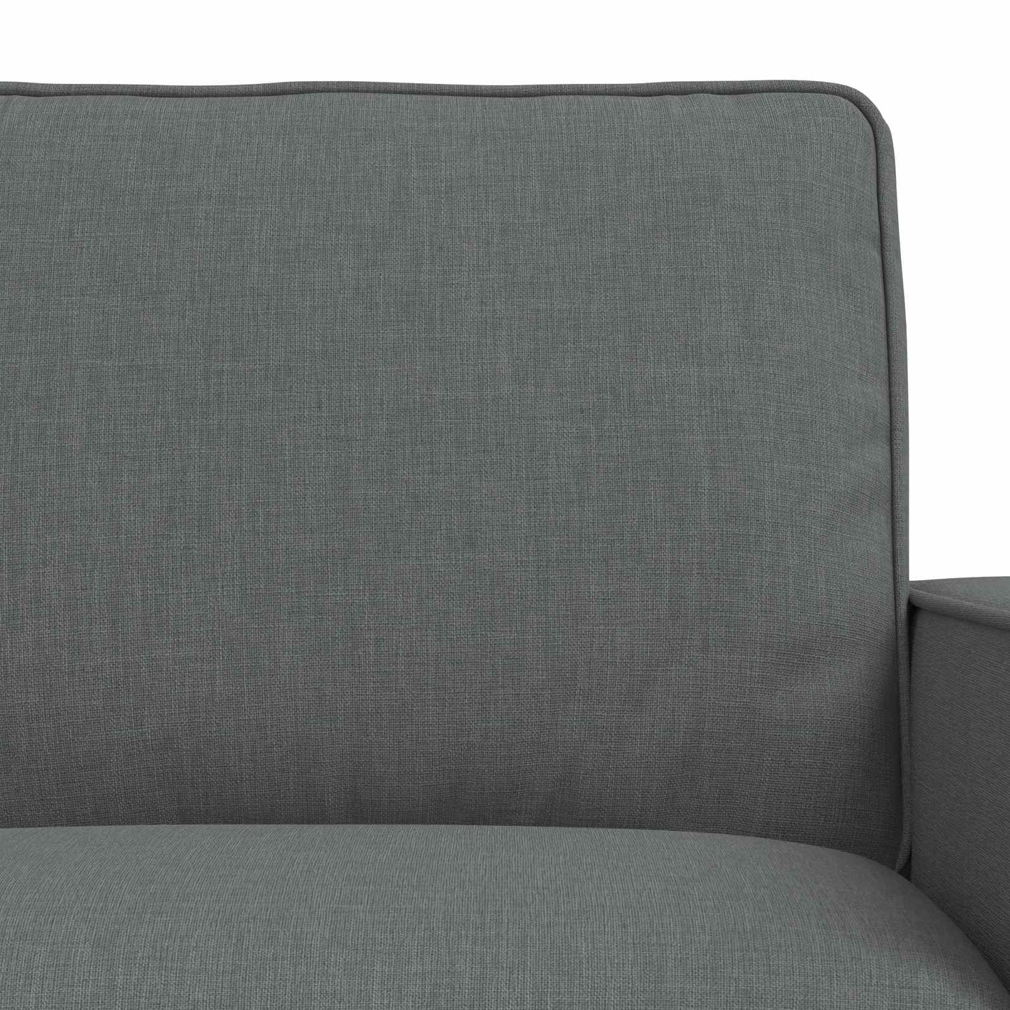 Bankstel 2 pcs Donkergrijs 222 x 80 x 82 cm Stof is nu te koop bij PeponiXL, paradijselijk wonen!