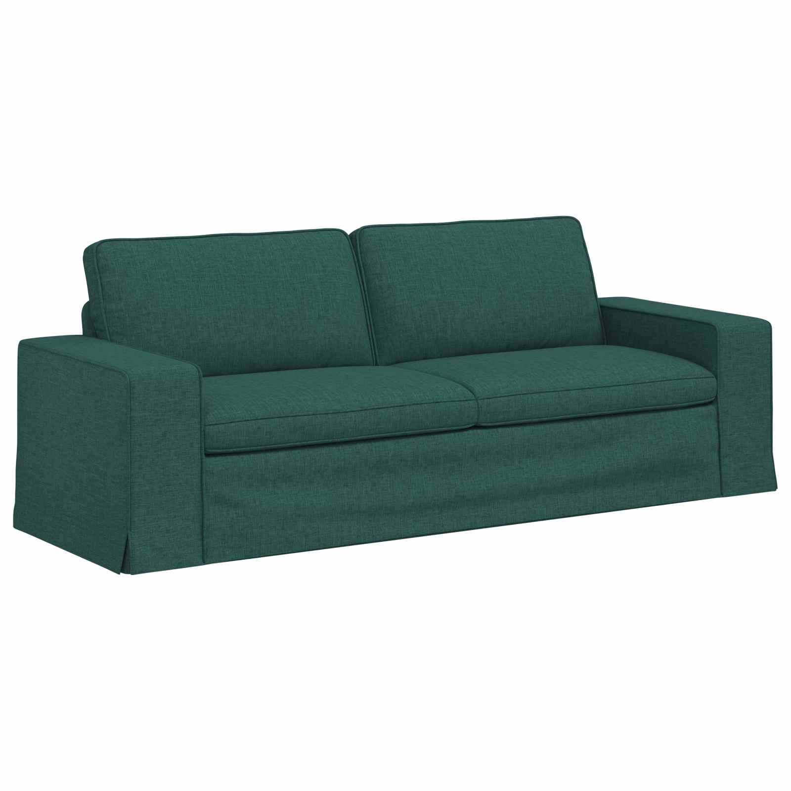 Bankstel 2 pcs Donkergroen 222 x 80 x 82 cm Stof is nu te koop bij PeponiXL, paradijselijk wonen!