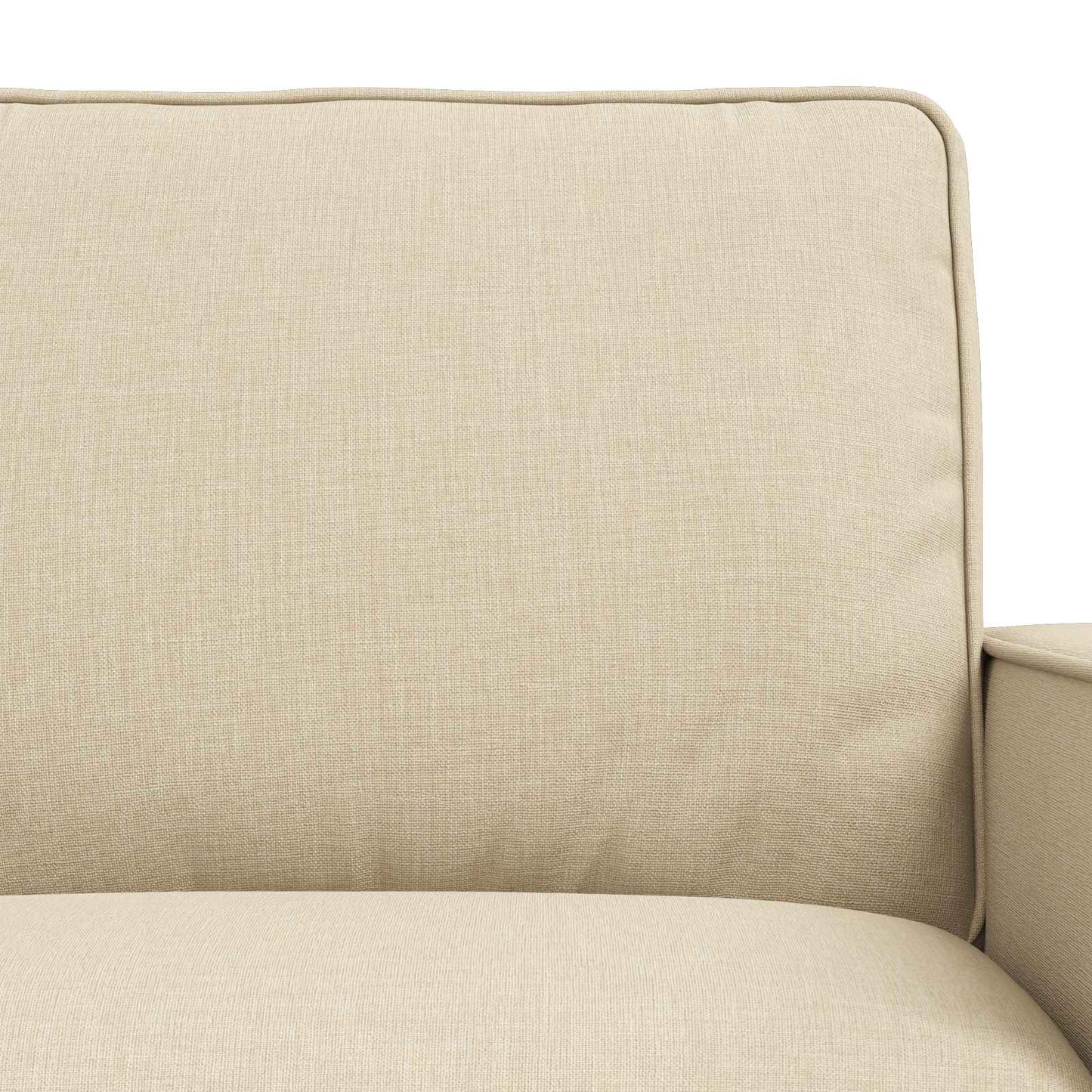 Bankstel 2 pcs Crème 222 x 80 x 82 cm Stof is nu te koop bij PeponiXL, paradijselijk wonen!