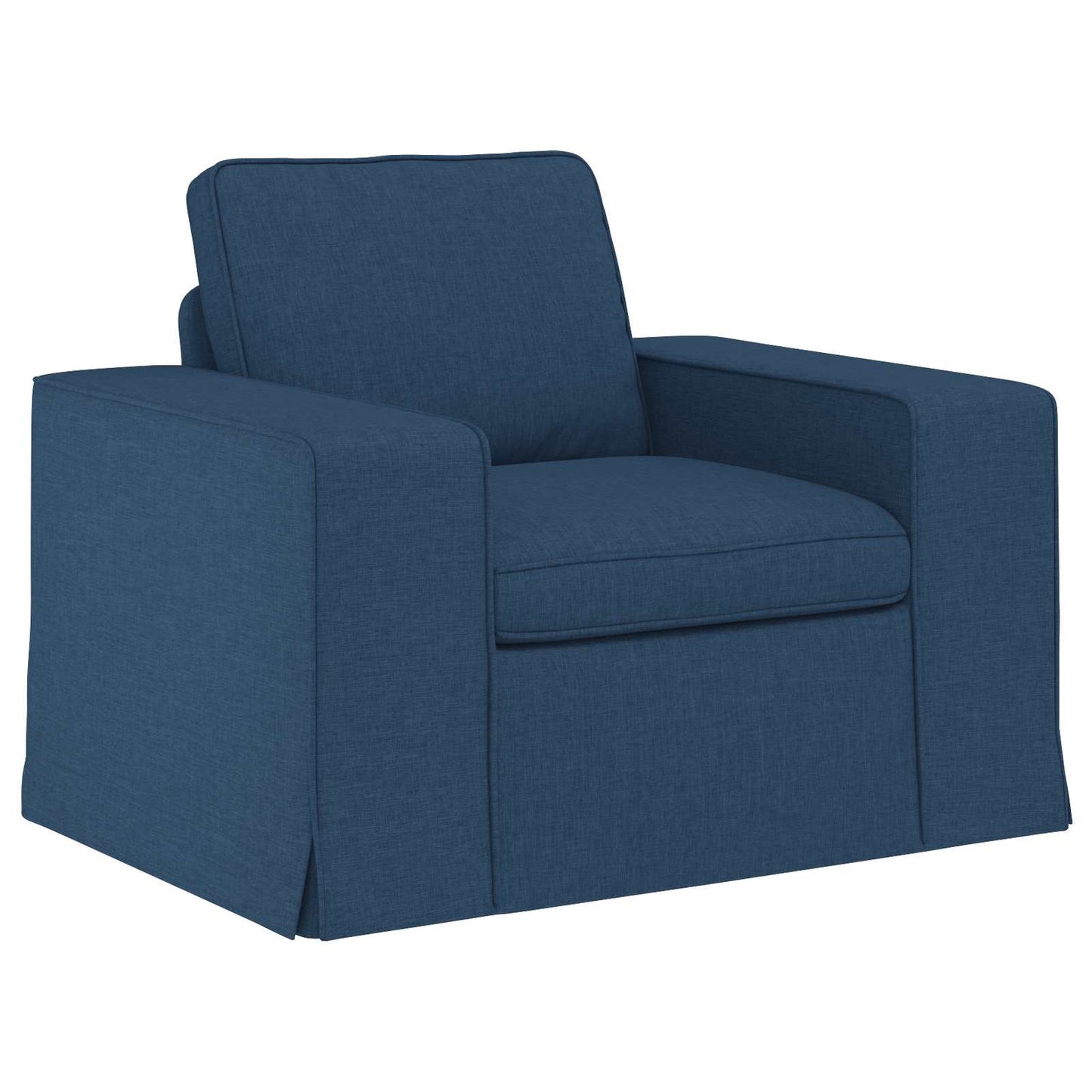 Bankstel 2 pcs Blauw 222 x 80 x 82 cm Stof is nu te koop bij PeponiXL, paradijselijk wonen!