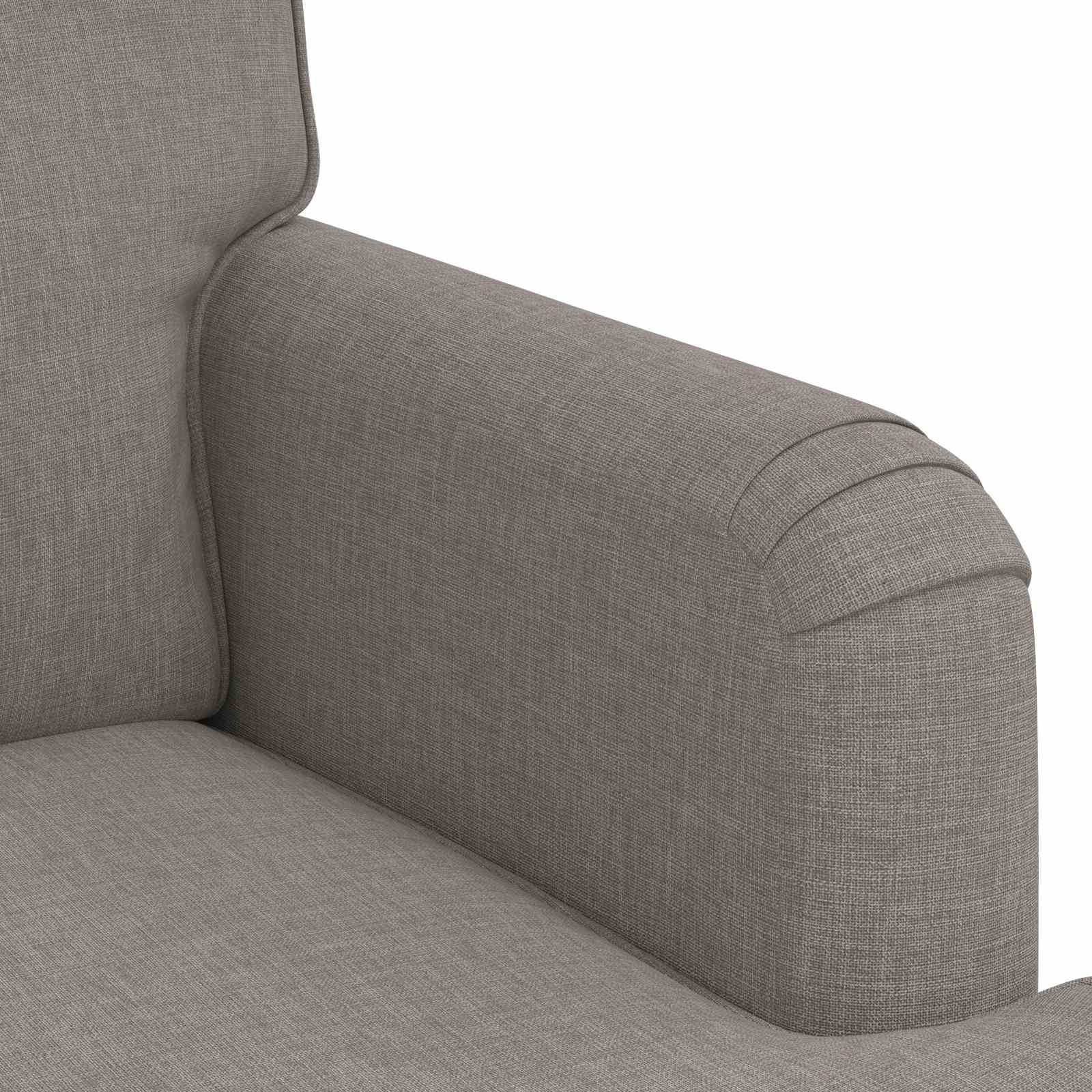 Bankstel 2 pcs Taupe 201 x 80 x 85 cm Stof is nu te koop bij PeponiXL, paradijselijk wonen!