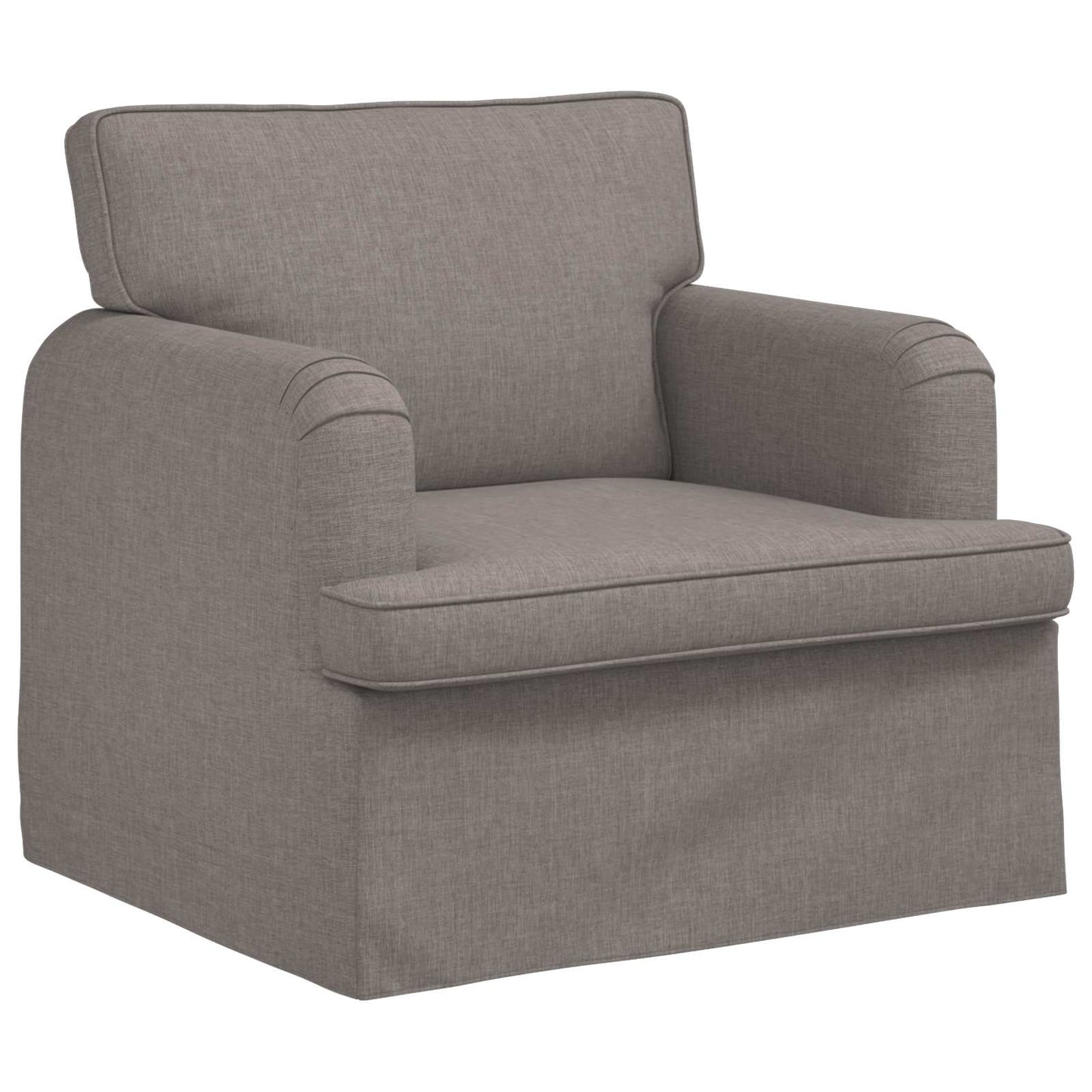 Bankstel 2 pcs Taupe 201 x 80 x 85 cm Stof is nu te koop bij PeponiXL, paradijselijk wonen!