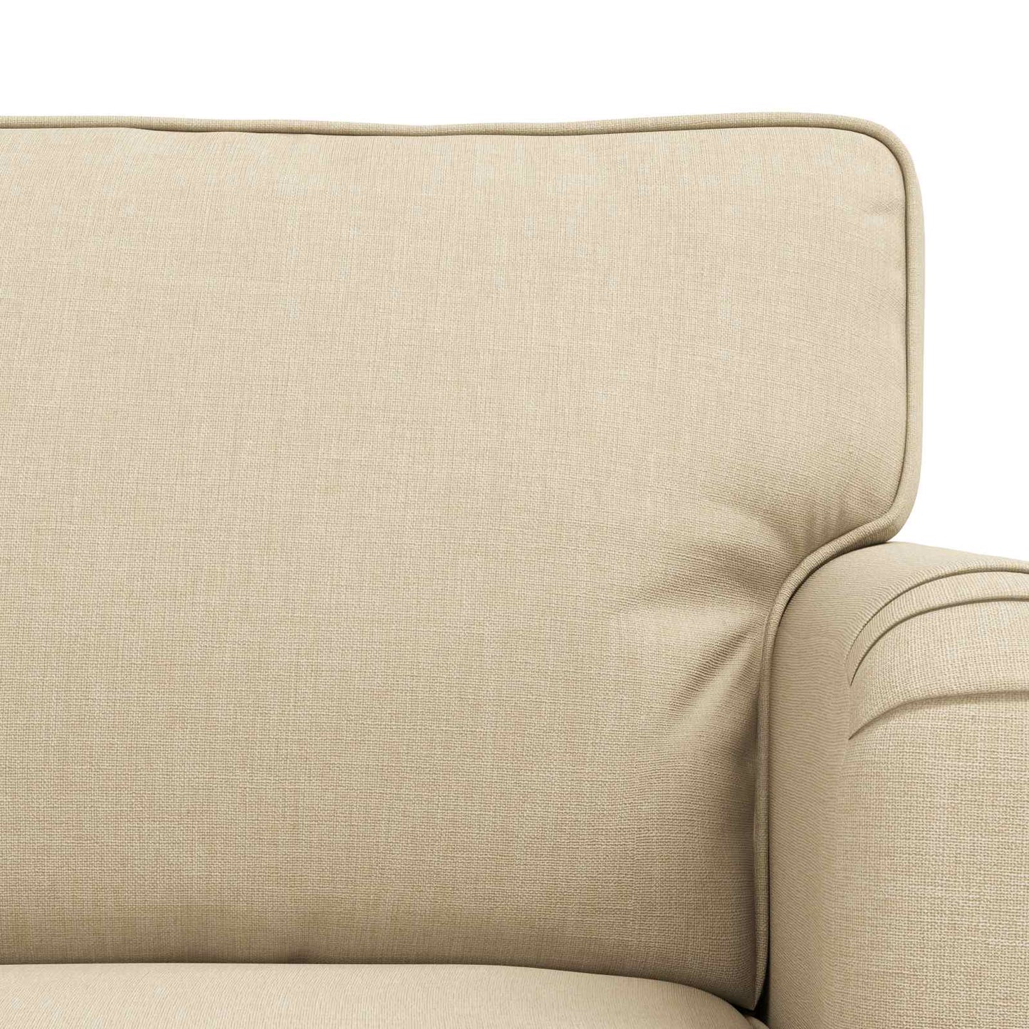 Bankstel 2 pcs Crème 201 x 80 x 85 cm Stof is nu te koop bij PeponiXL, paradijselijk wonen!