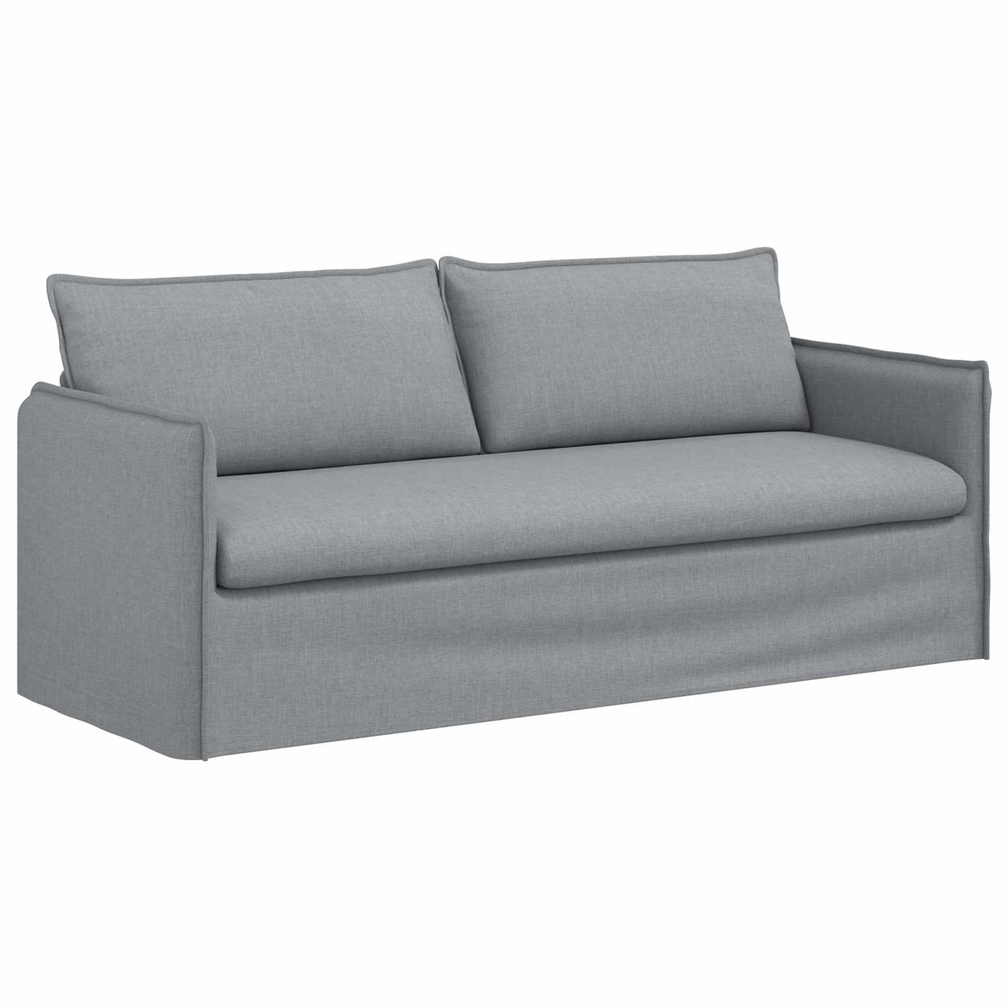 Bankstel 2 pcs Lichtgrijs 196 x 82 x 85 cm Stof is nu te koop bij PeponiXL, paradijselijk wonen!