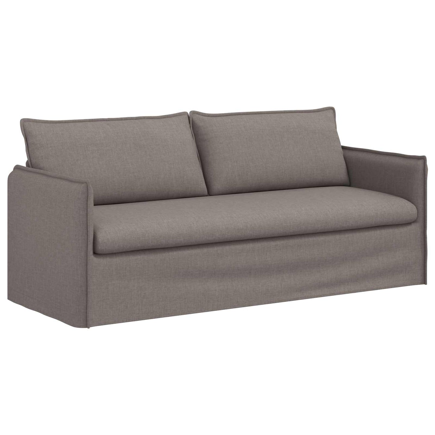 Bankstel 2 pcs Taupe 196 x 82 x 85 cm Stof is nu te koop bij PeponiXL, paradijselijk wonen!