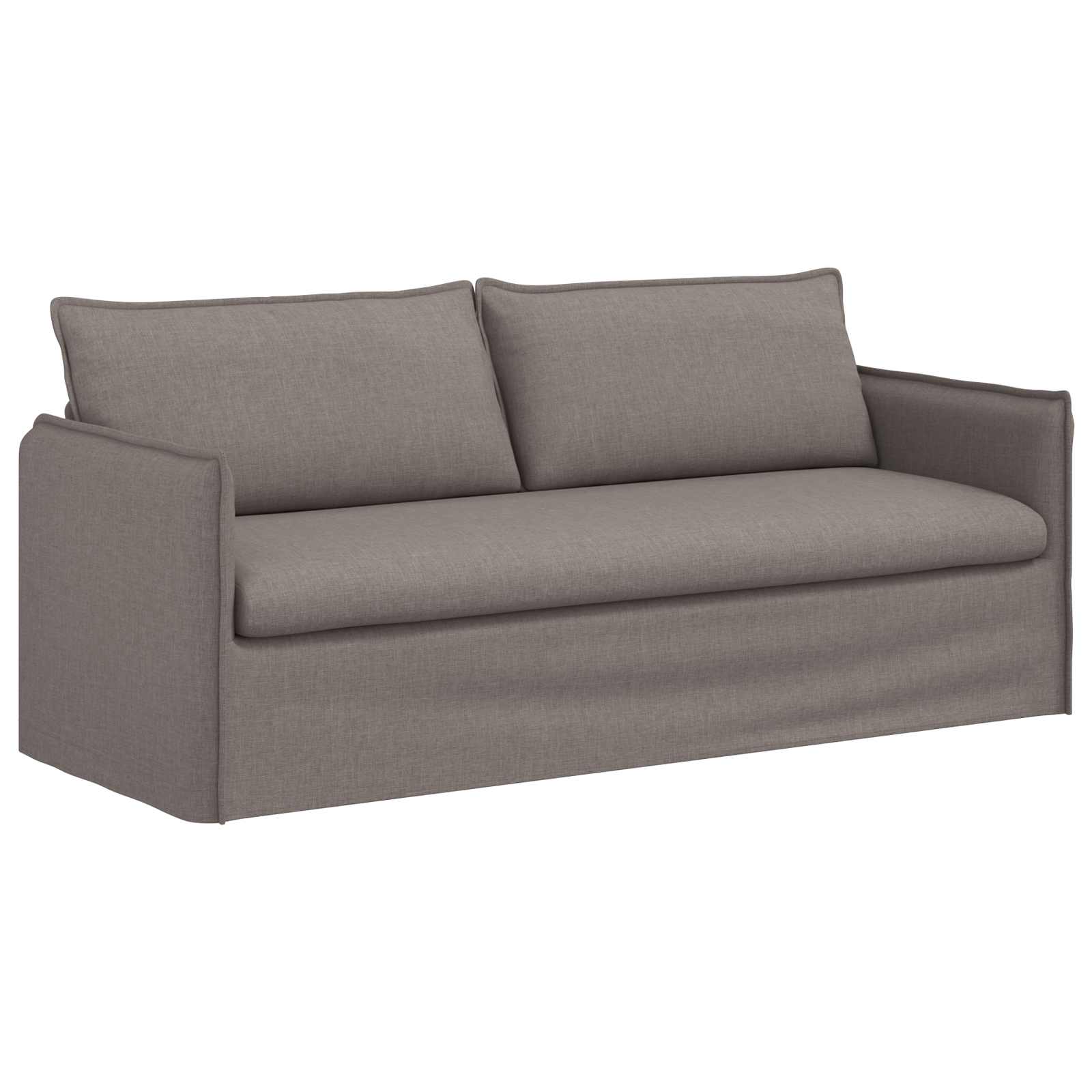 Bankstel 2 pcs Taupe 196 x 82 x 85 cm Stof is nu te koop bij PeponiXL, paradijselijk wonen!