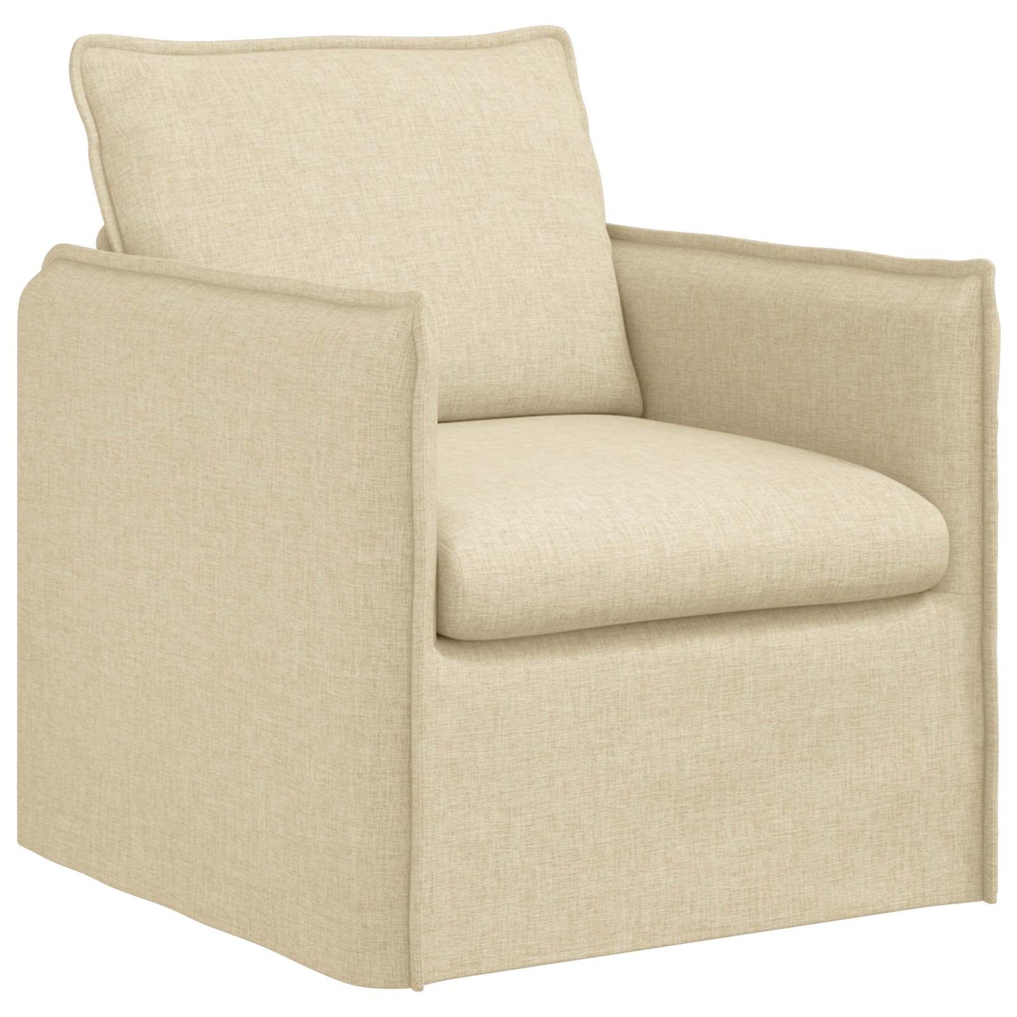 Bankstel 2 pcs Crèmekleurig 196 x 82 x 85 cm Stof is nu te koop bij PeponiXL, paradijselijk wonen!