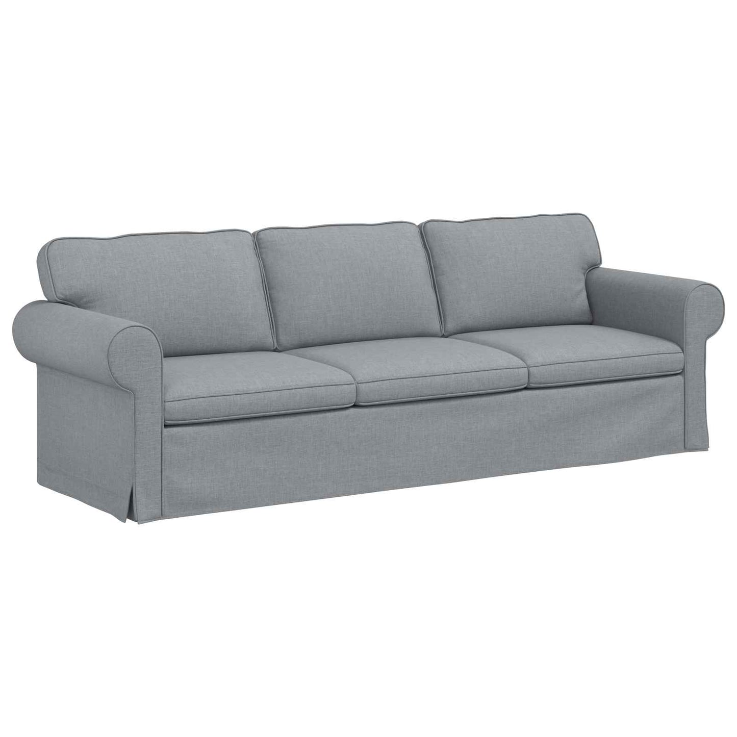 Bankstel 2 pcs Lichtgrijs 245 x 82 x 80 cm Stof is nu te koop bij PeponiXL, paradijselijk wonen!