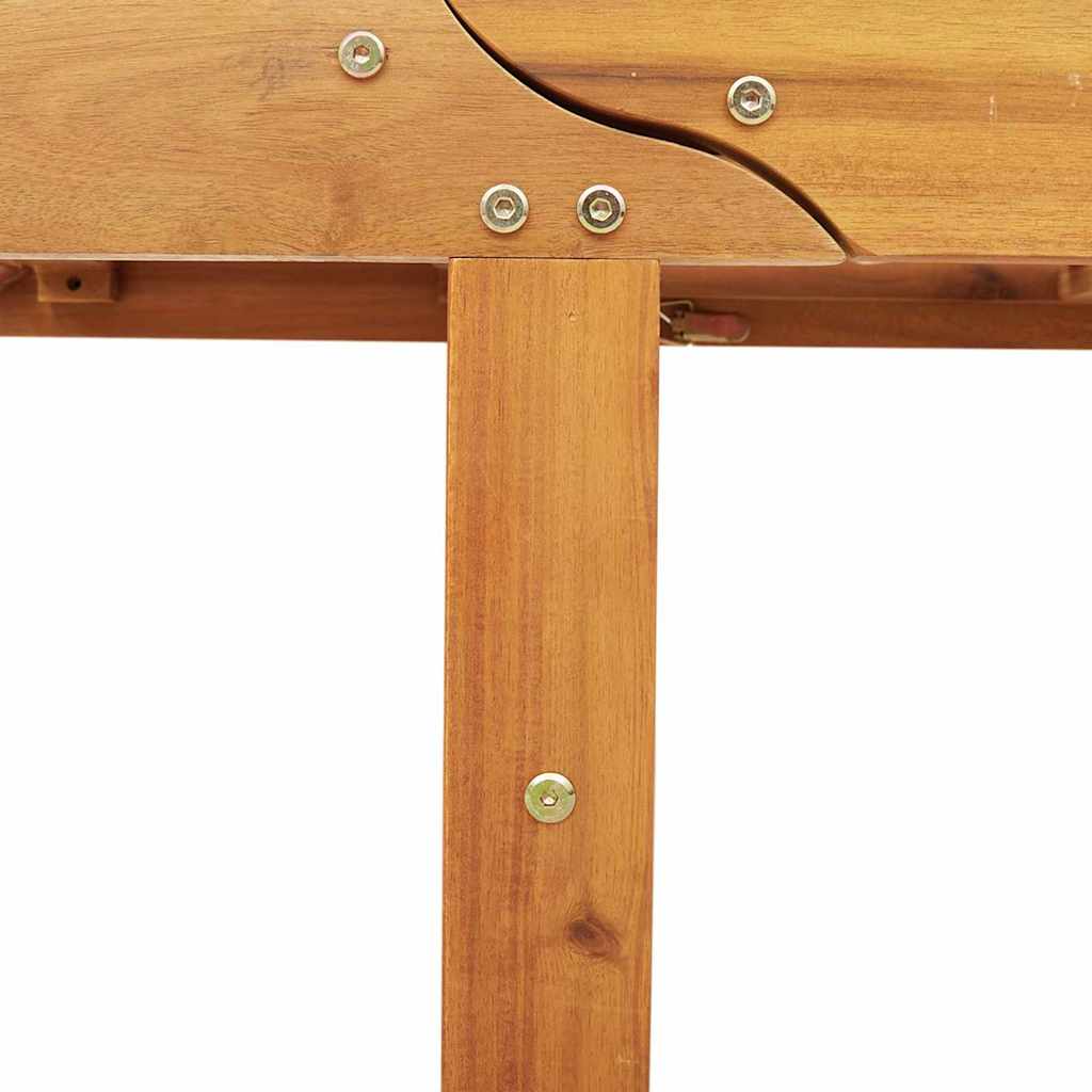 Ligstoel met kussen Rood Massief Acaciahout is nu te koop bij PeponiXL, paradijselijk wonen!