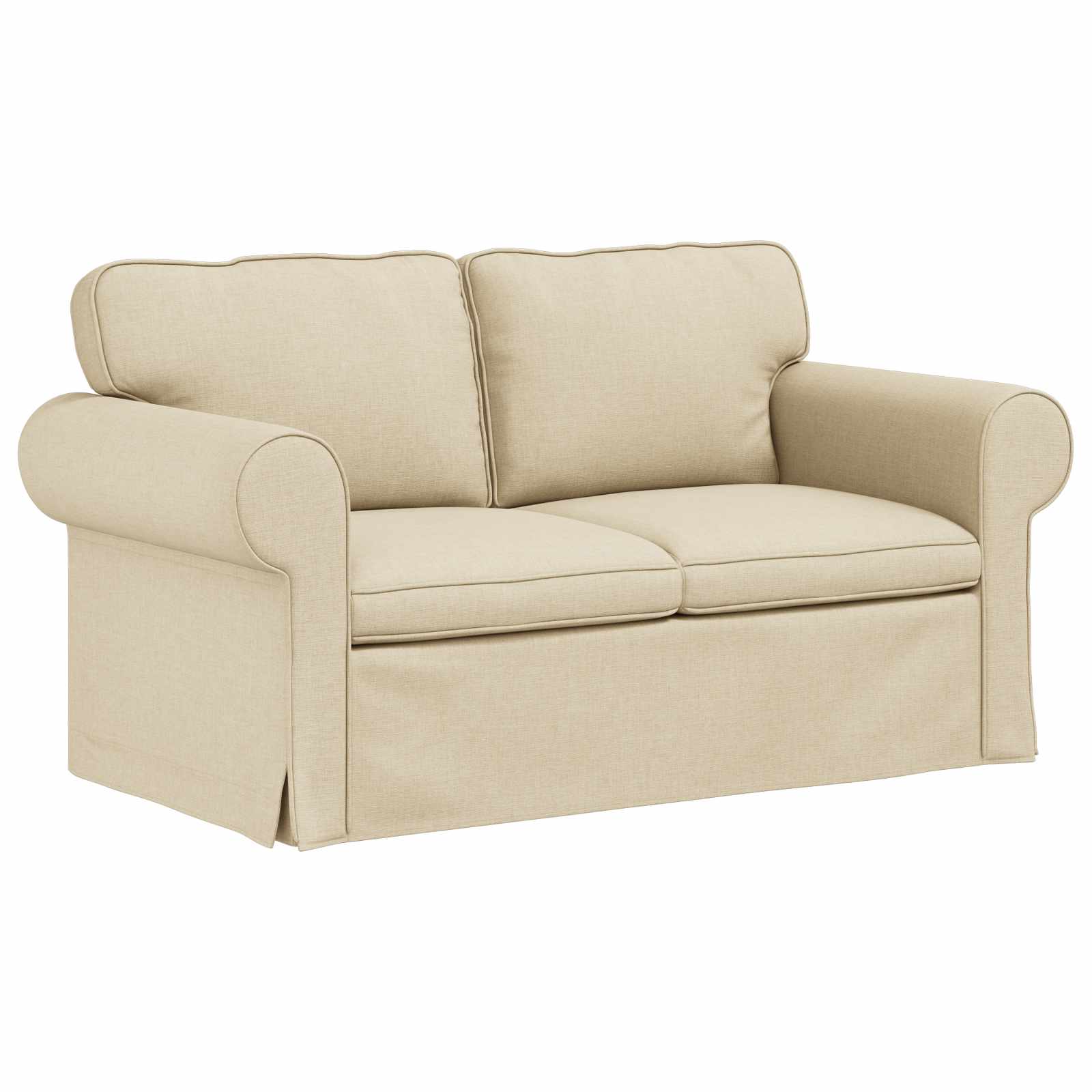 Bank Crème 155 x 82 x 80 cm Stof is nu te koop bij PeponiXL, paradijselijk wonen!