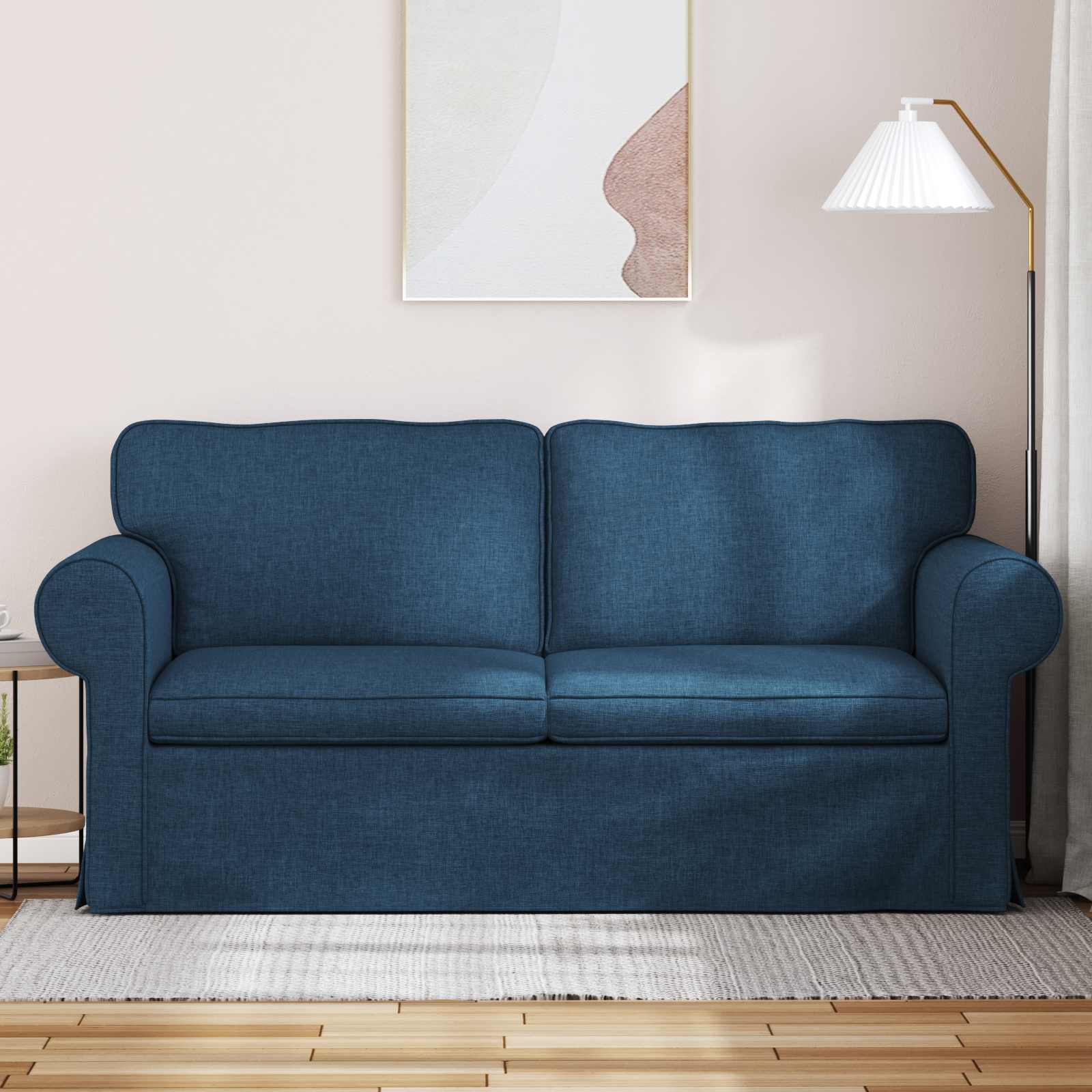 Bank Blauw 175 x 82 x 80 cm Stof is nu te koop bij PeponiXL, paradijselijk wonen!
