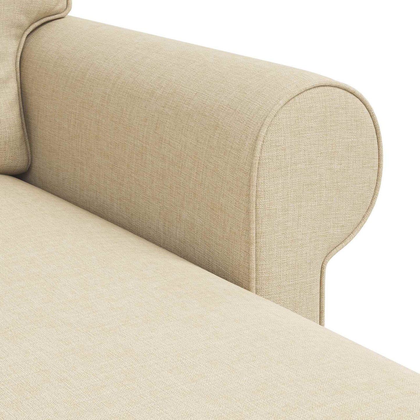 Bank Crème 245 x 138 x 80 cm Stof is nu te koop bij PeponiXL, paradijselijk wonen!