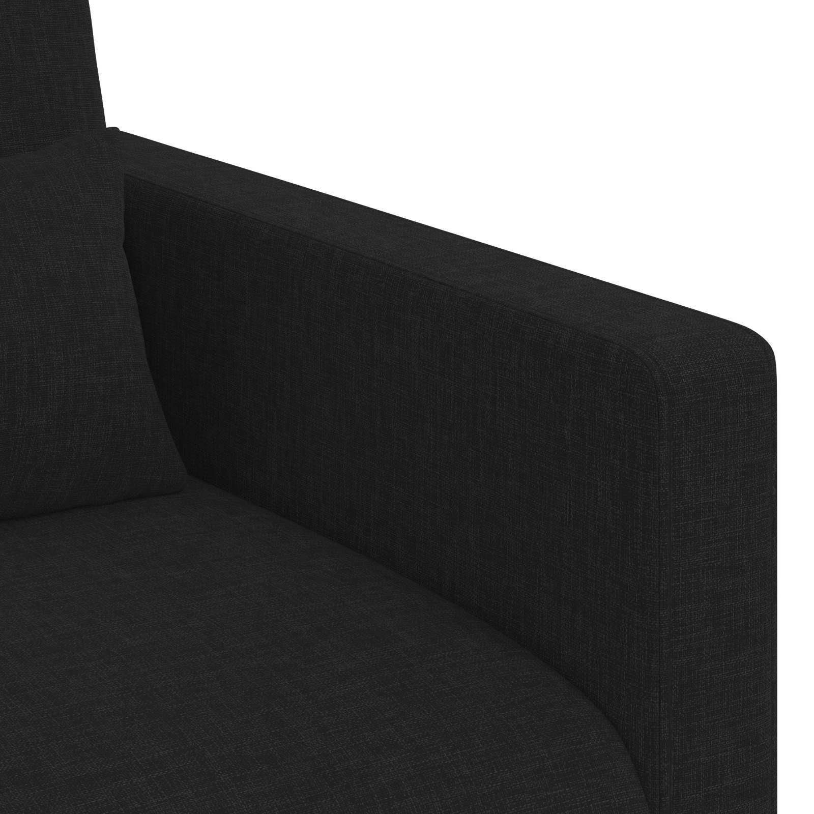 Bank Zwart 78 x 78 x 80 cm Stof is nu te koop bij PeponiXL, paradijselijk wonen!