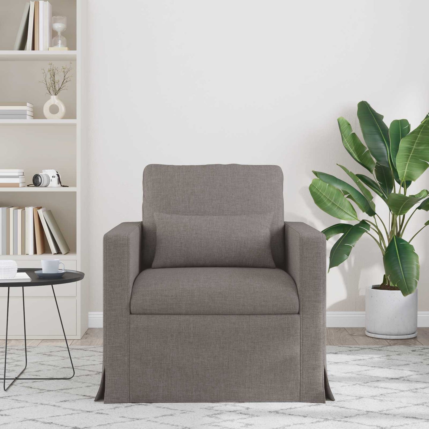 Bank Taupe 78 x 78 x 80 cm Stof is nu te koop bij PeponiXL, paradijselijk wonen!