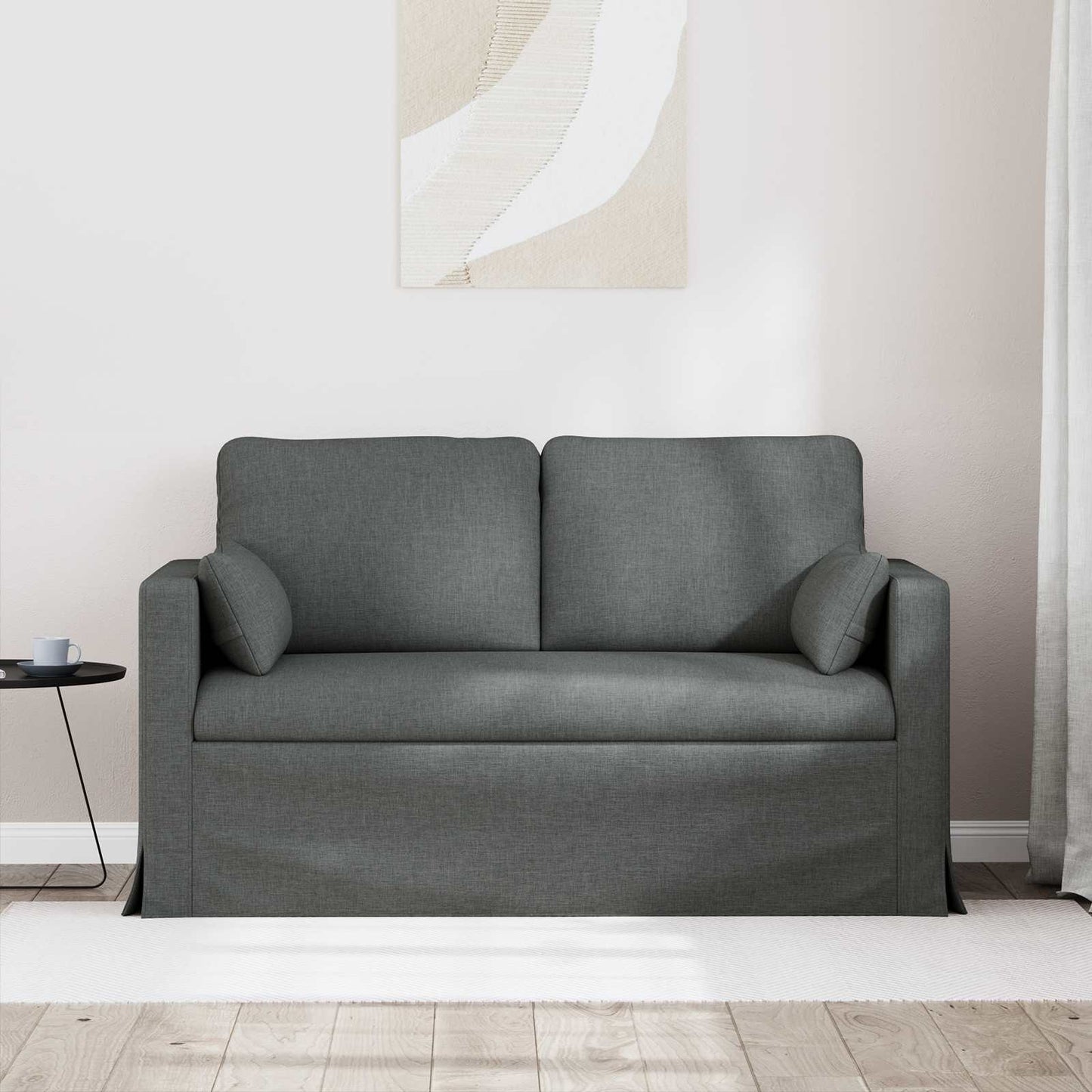 Bank Donkergrijs 139 x 78 x 80 cm Stof is nu te koop bij PeponiXL, paradijselijk wonen!