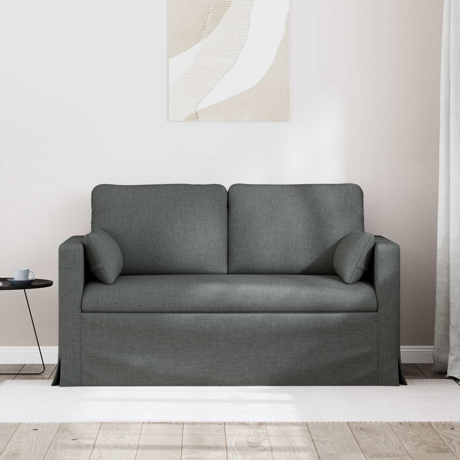 Bank Donkergrijs 139 x 78 x 80 cm Stof is nu te koop bij PeponiXL, paradijselijk wonen!